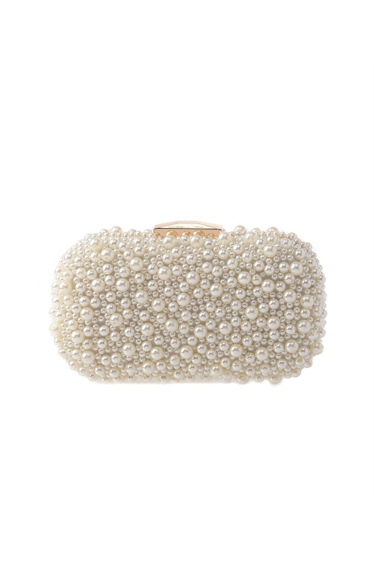 GREGORY LADNER | PEARL BEADED CHAIN STRAP CLUTCH BAG