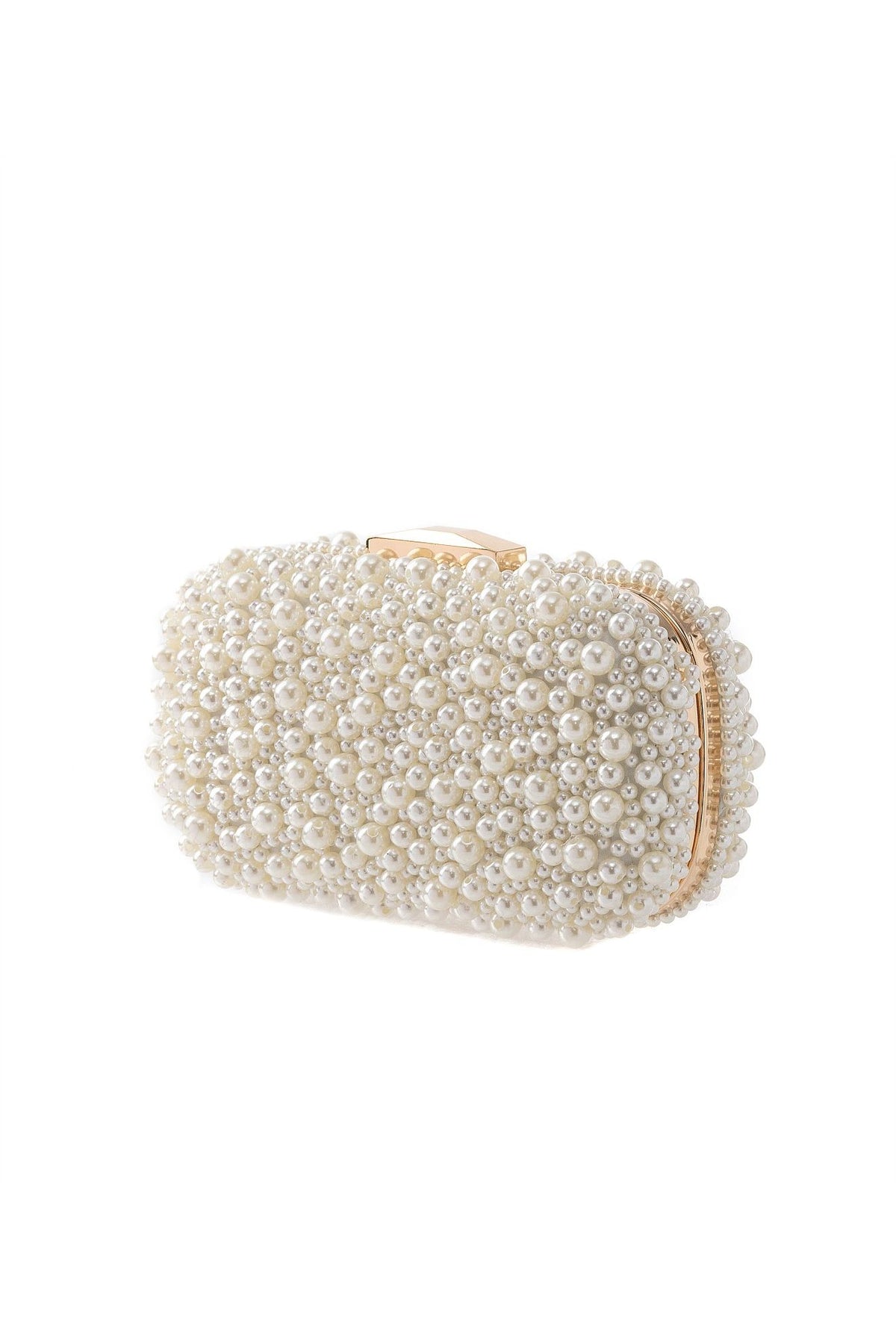 GREGORY LADNER | PEARL BEADED CHAIN STRAP CLUTCH BAG