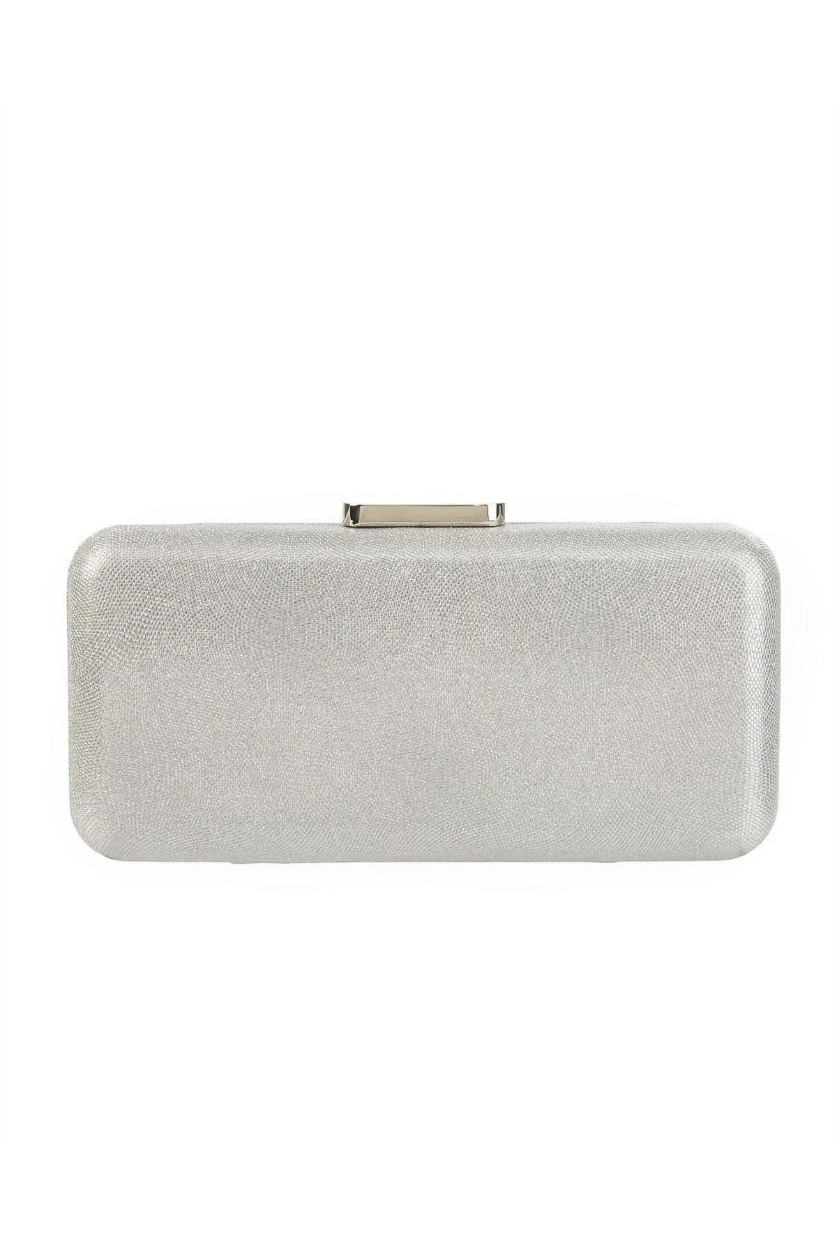 GREGORY LADNER | JEANNIE METALLIC BOX CLUTCH BAG