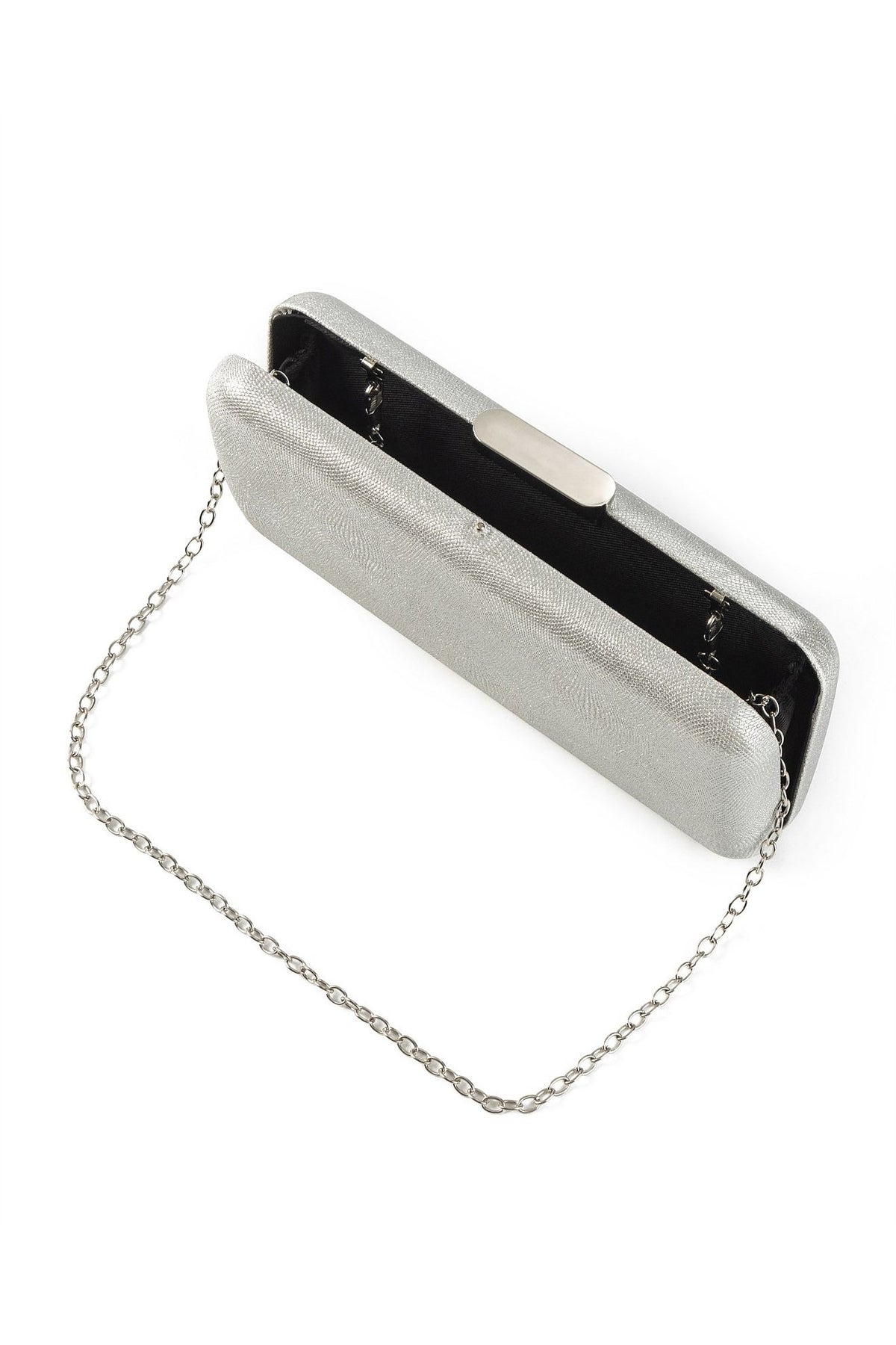 GREGORY LADNER | JEANNIE METALLIC BOX CLUTCH BAG