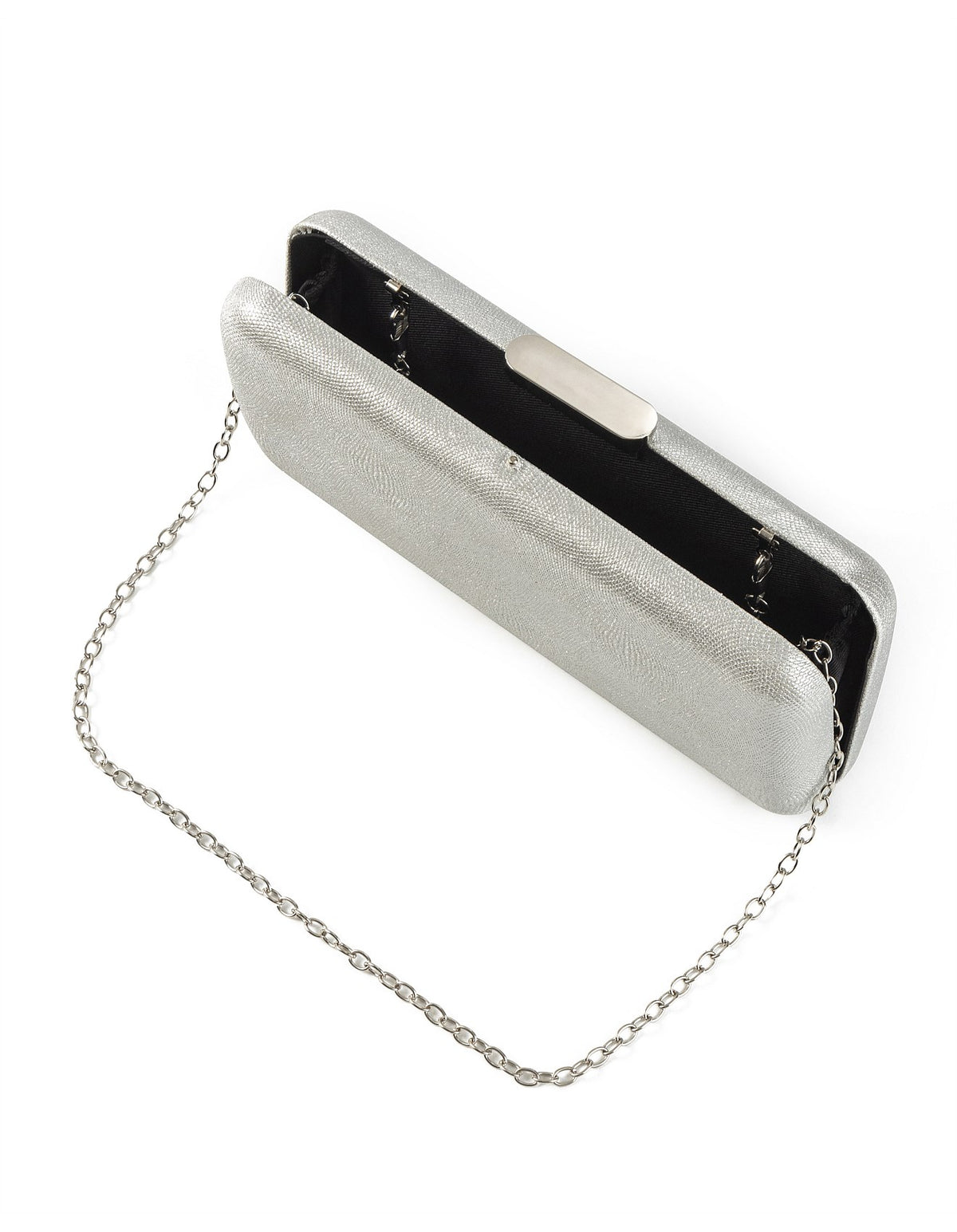 GREGORY LADNER | JEANNIE METALLIC BOX CLUTCH BAG