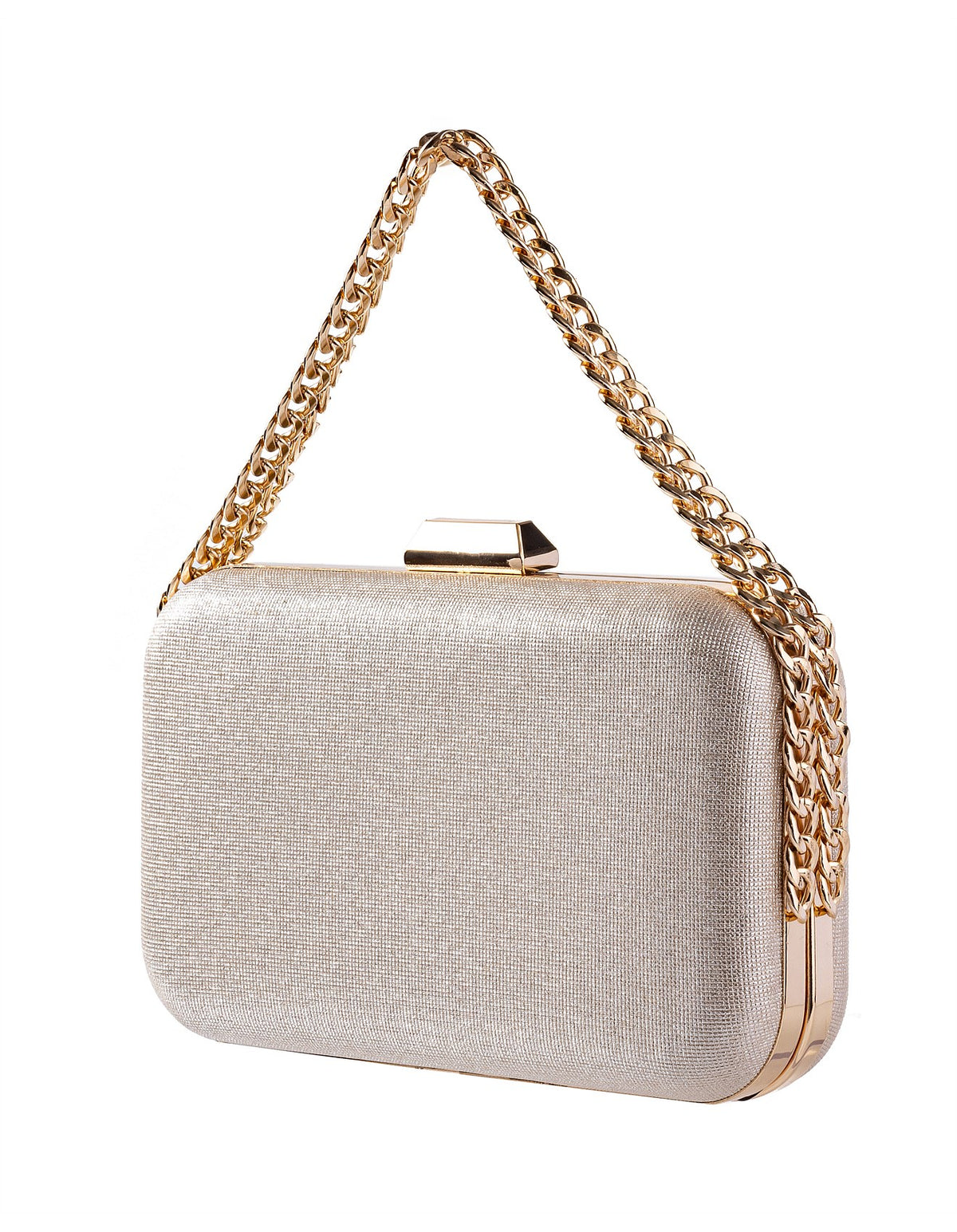 GREGORY LADNER | RECTANGLE CLUTCH BAG - CHAMPAGNE