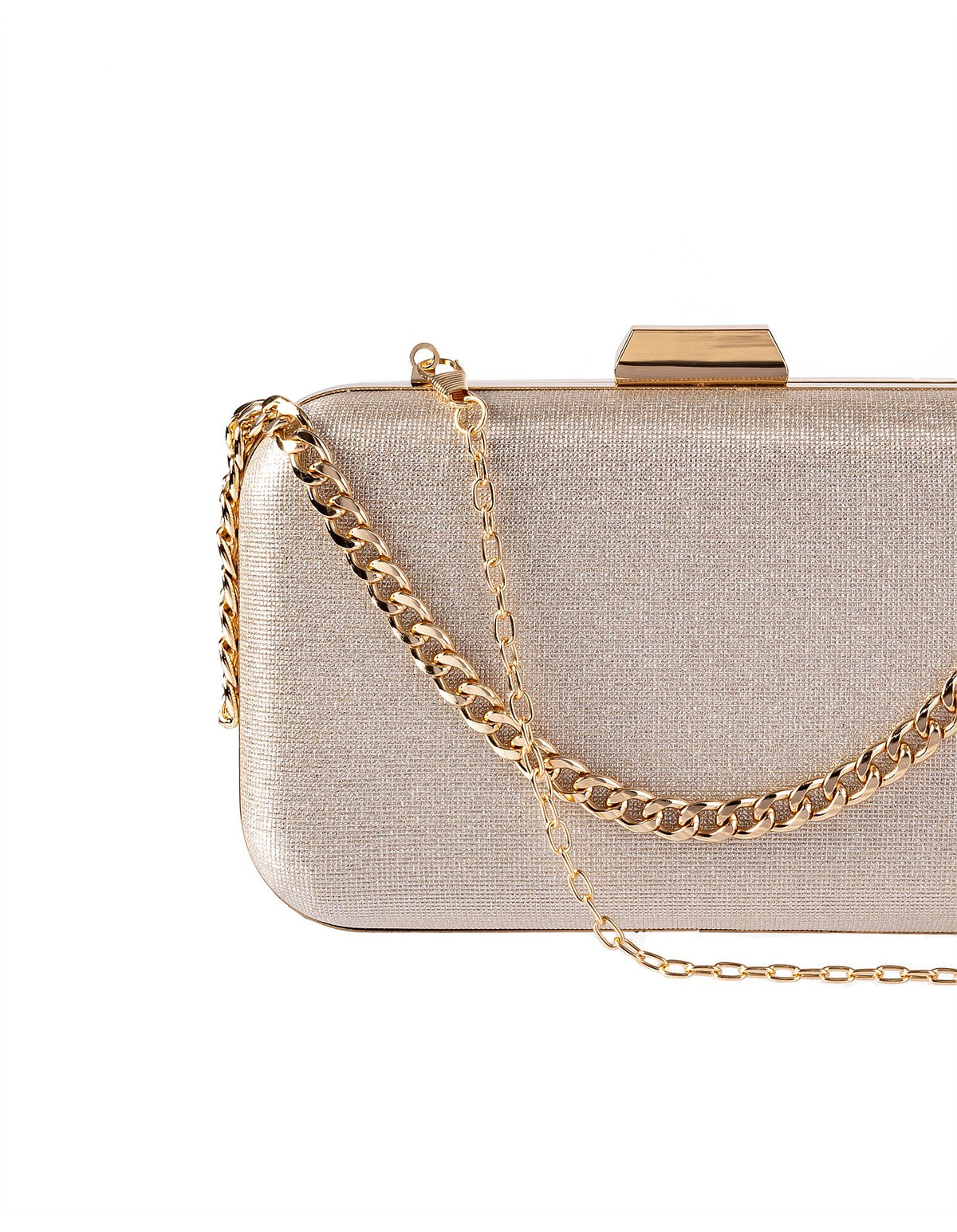 GREGORY LADNER | RECTANGLE CLUTCH BAG - CHAMPAGNE