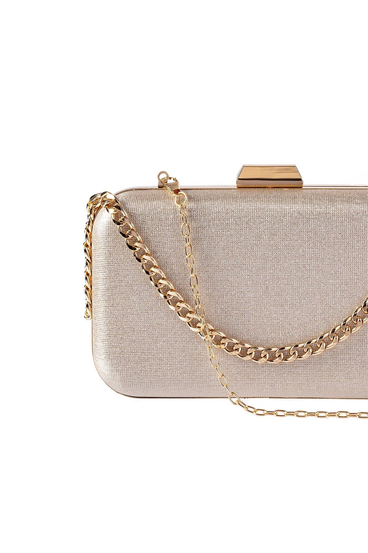 GREGORY LADNER | RECTANGLE CLUTCH BAG - CHAMPAGNE