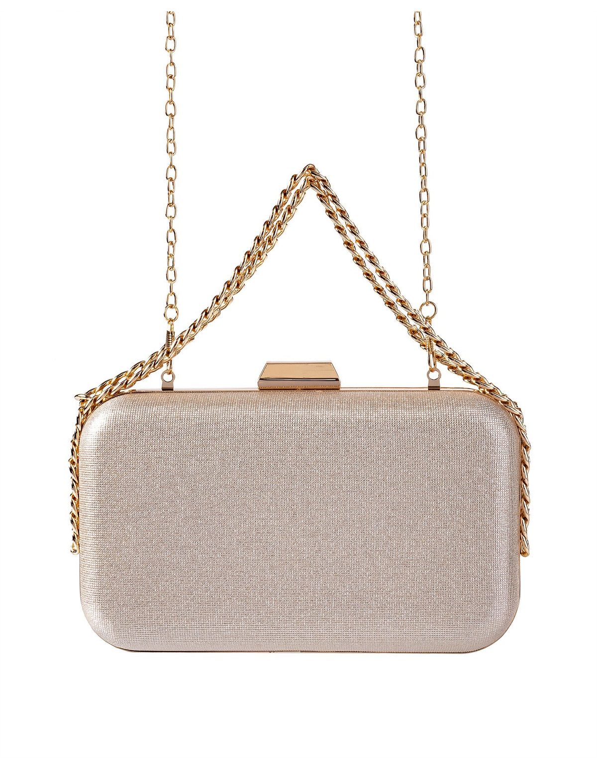 GREGORY LADNER | RECTANGLE CLUTCH BAG - CHAMPAGNE