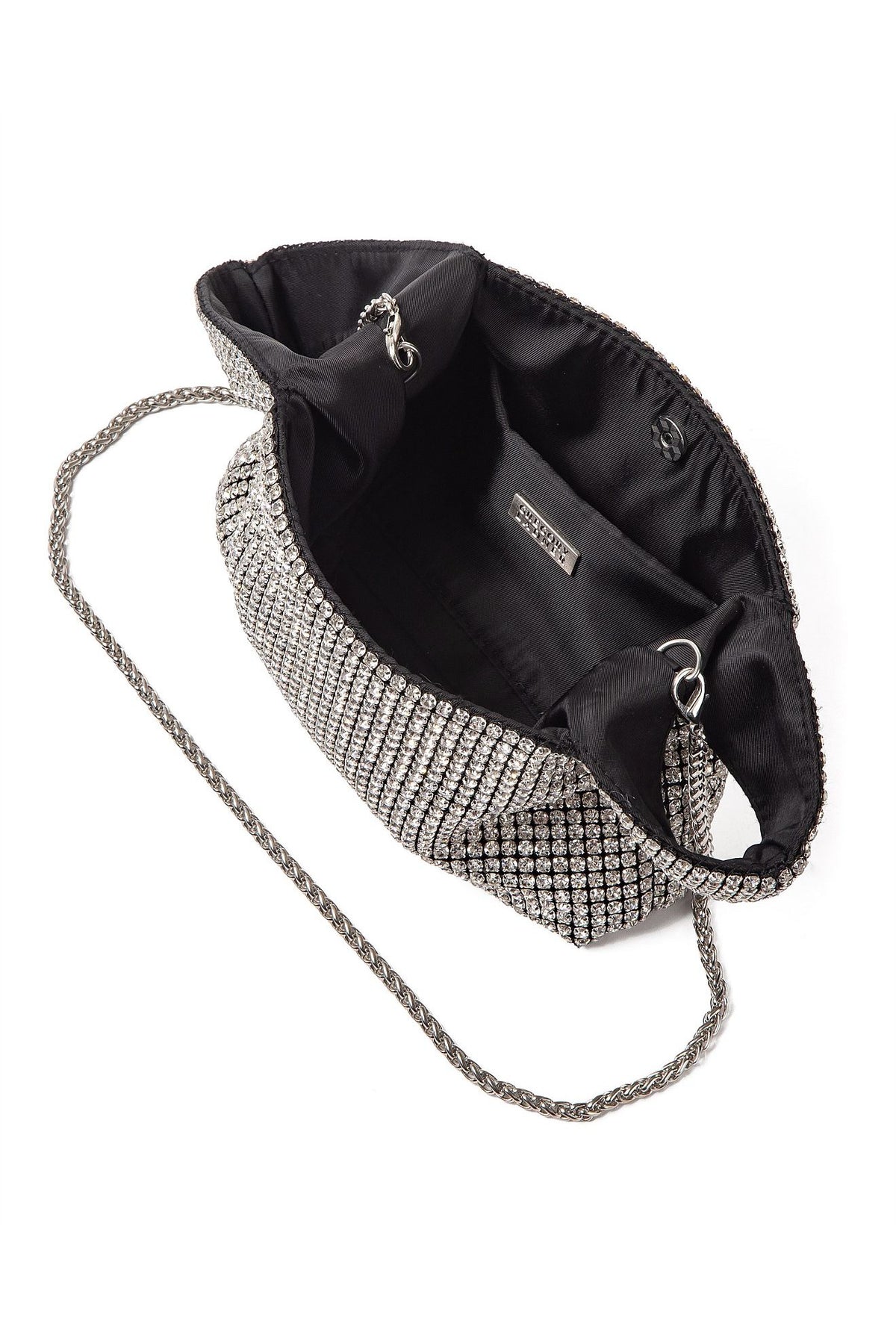 GREGORY LADNER | STONES KNOT CRYSTAL MESH MINI TOTE BAG