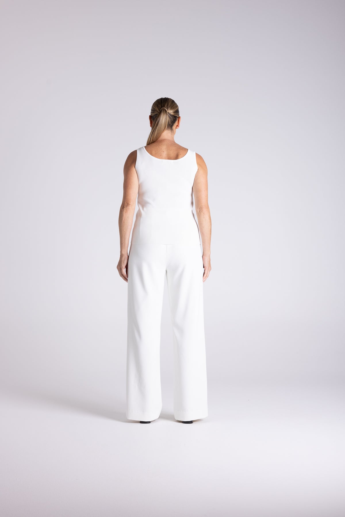 Two T's | Knit Tank - White