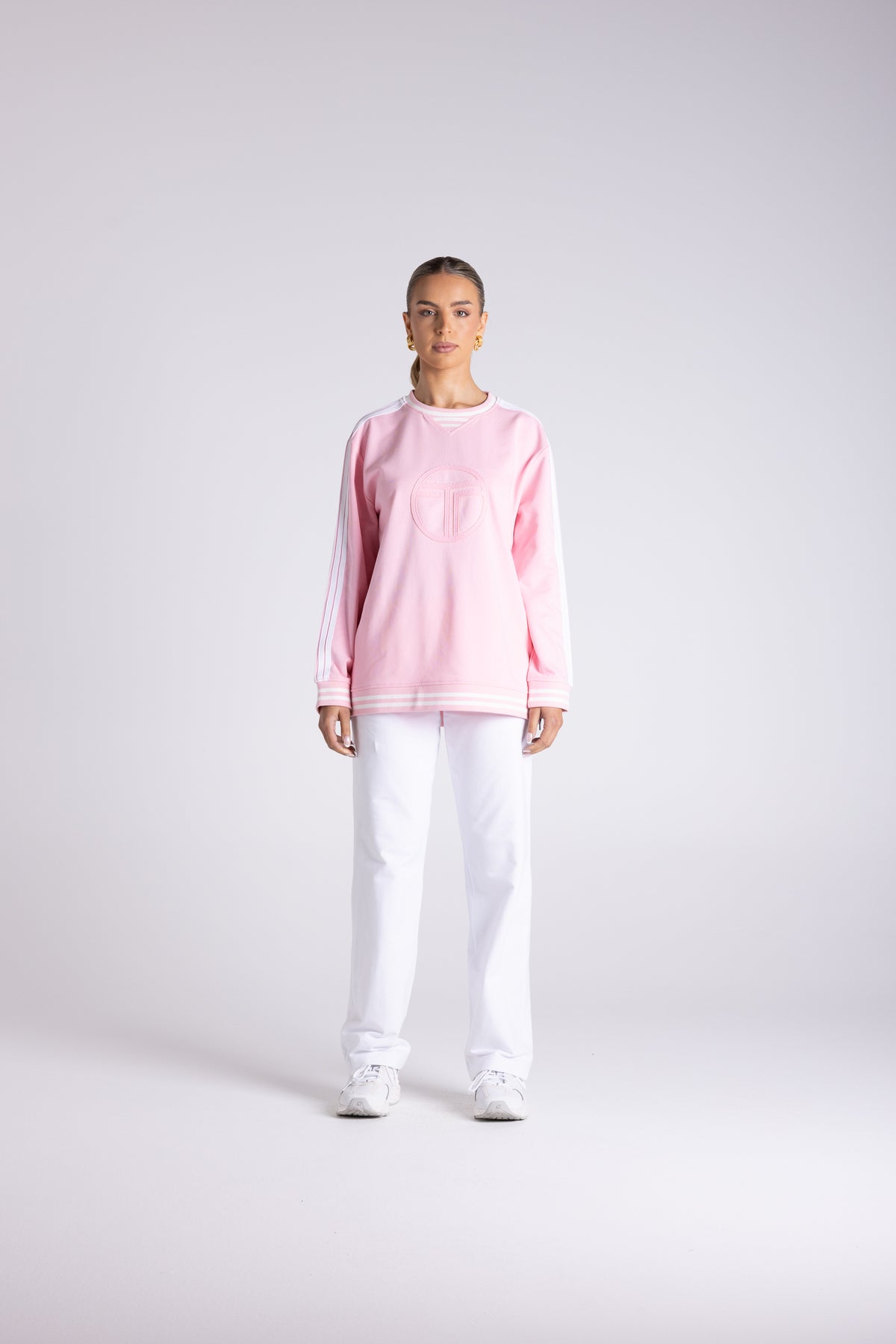 Two T's | Mia Logo Sweat - Pink