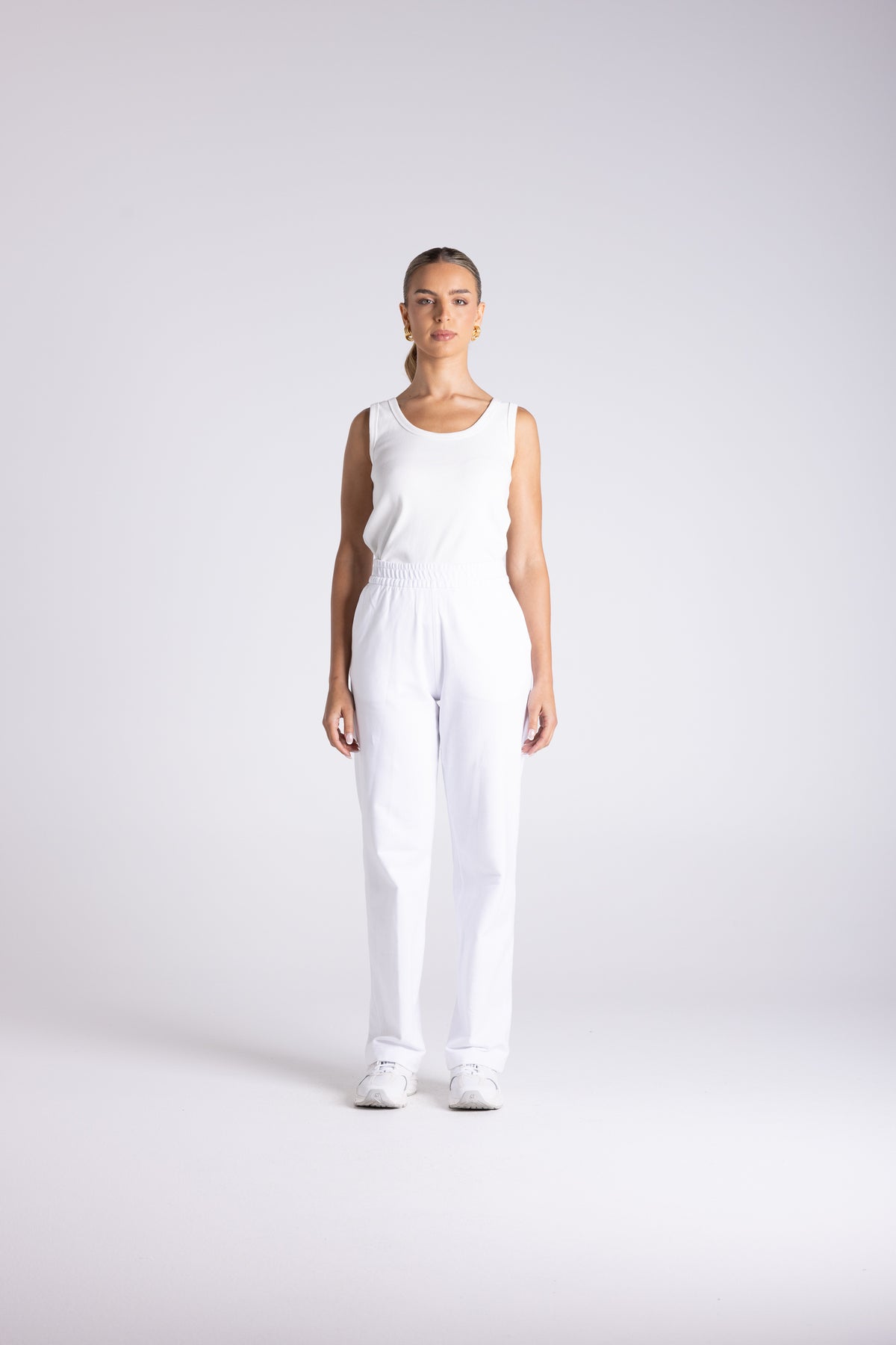 Two T's | Sweat Pant - White