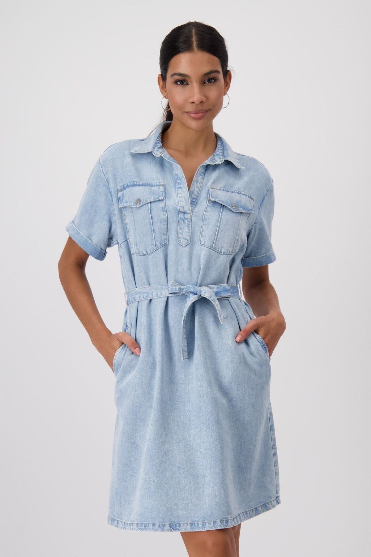 MONARI | DENIM MINI DRESS