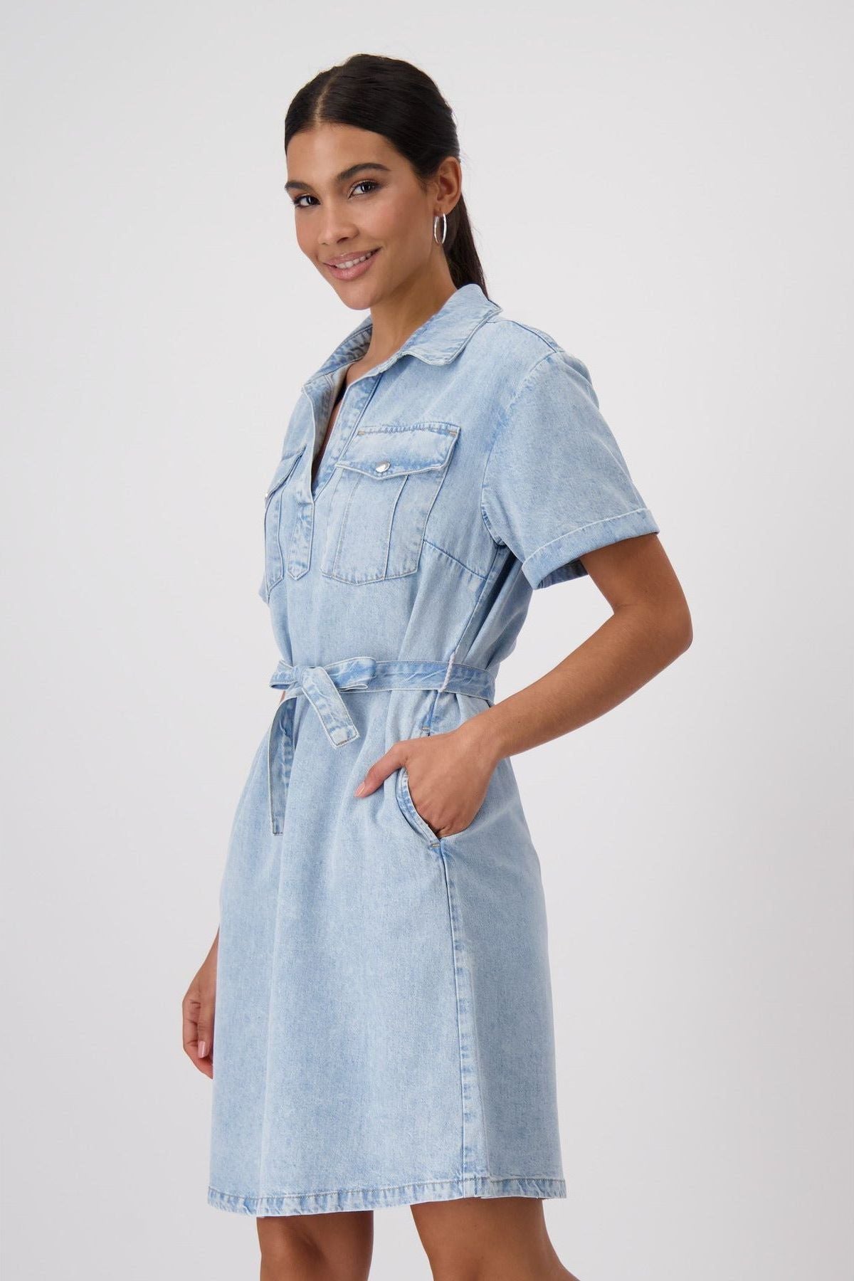 MONARI | DENIM MINI DRESS