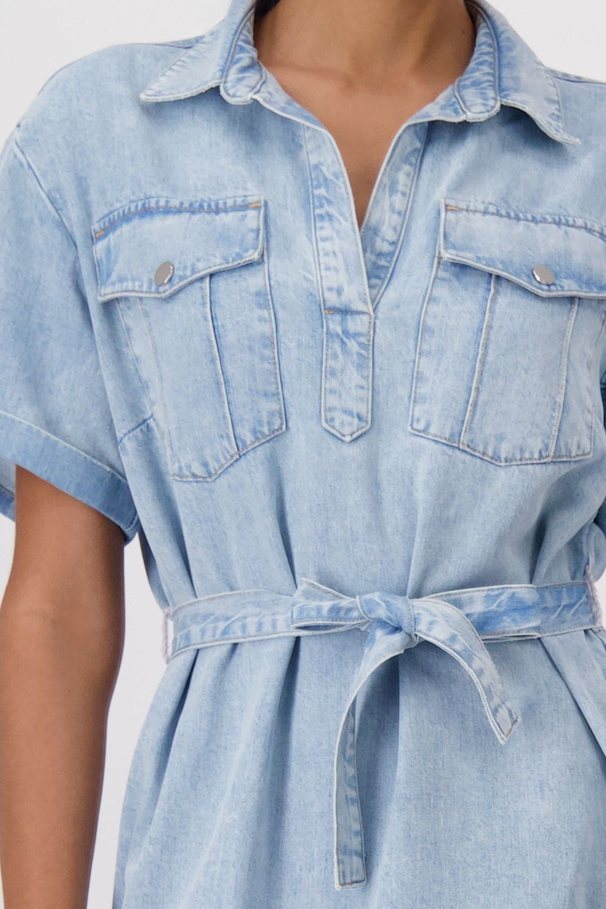 MONARI | DENIM MINI DRESS