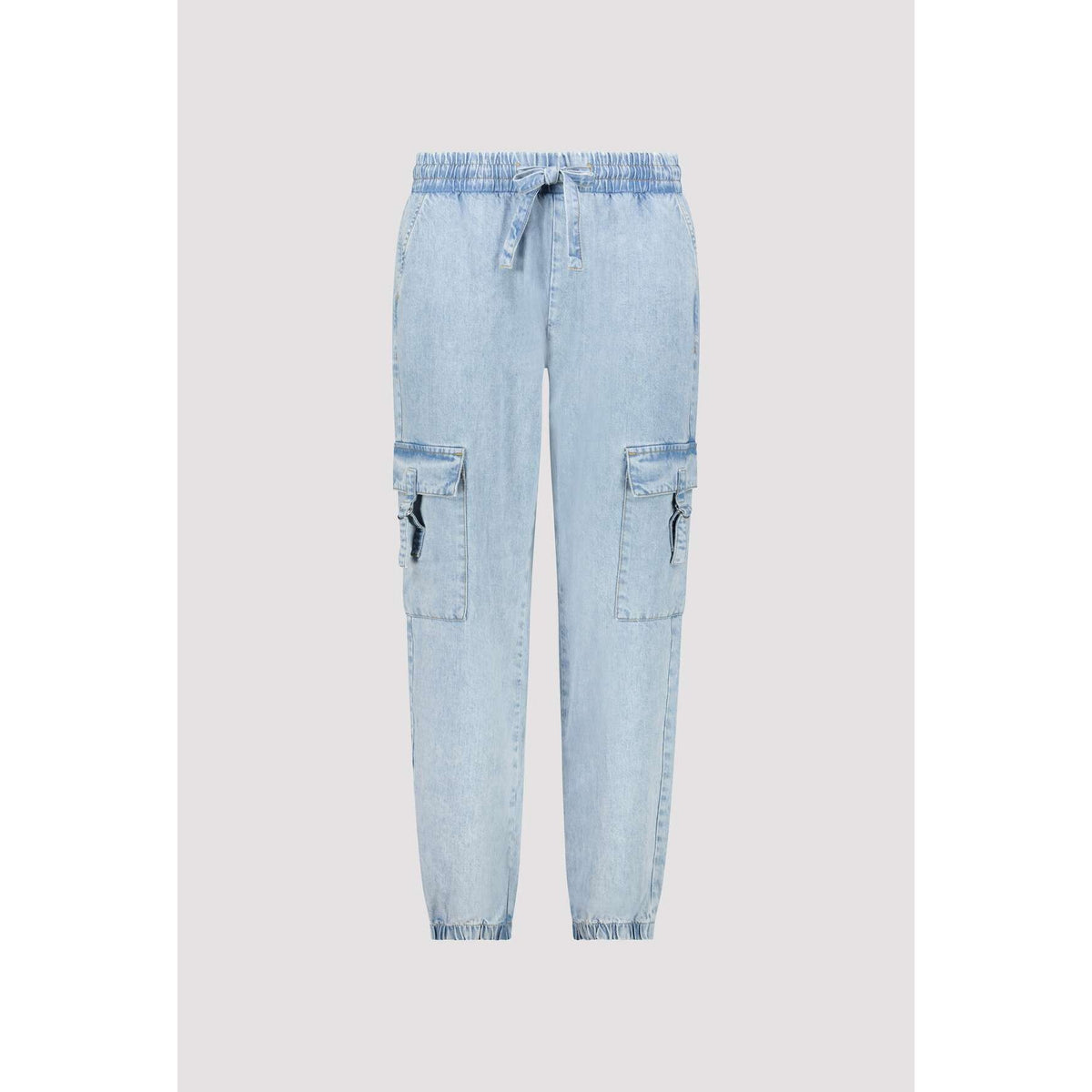 MONARI | DRAWSTRING DENIM CARGO PANT
