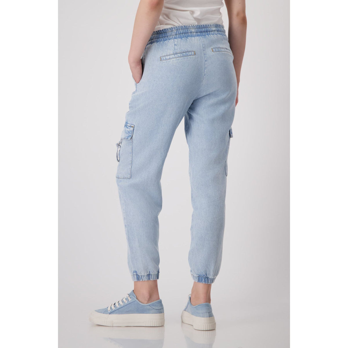 MONARI | DRAWSTRING DENIM CARGO PANT