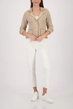MONARI | OPENWORK JACKET - Brown