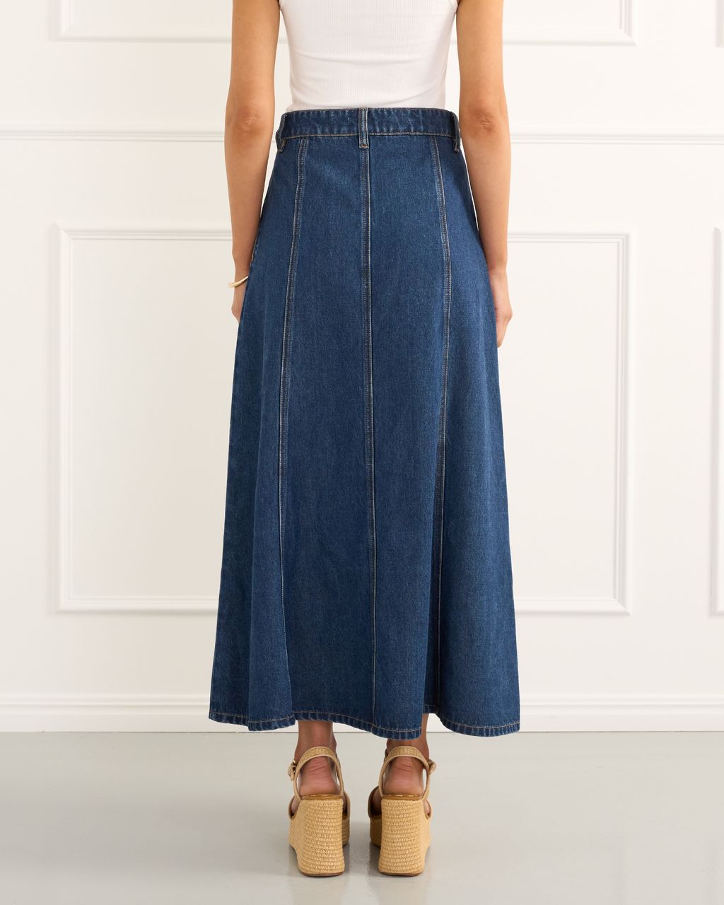 HEAVEN | Rowan Midi Skirt - Denim