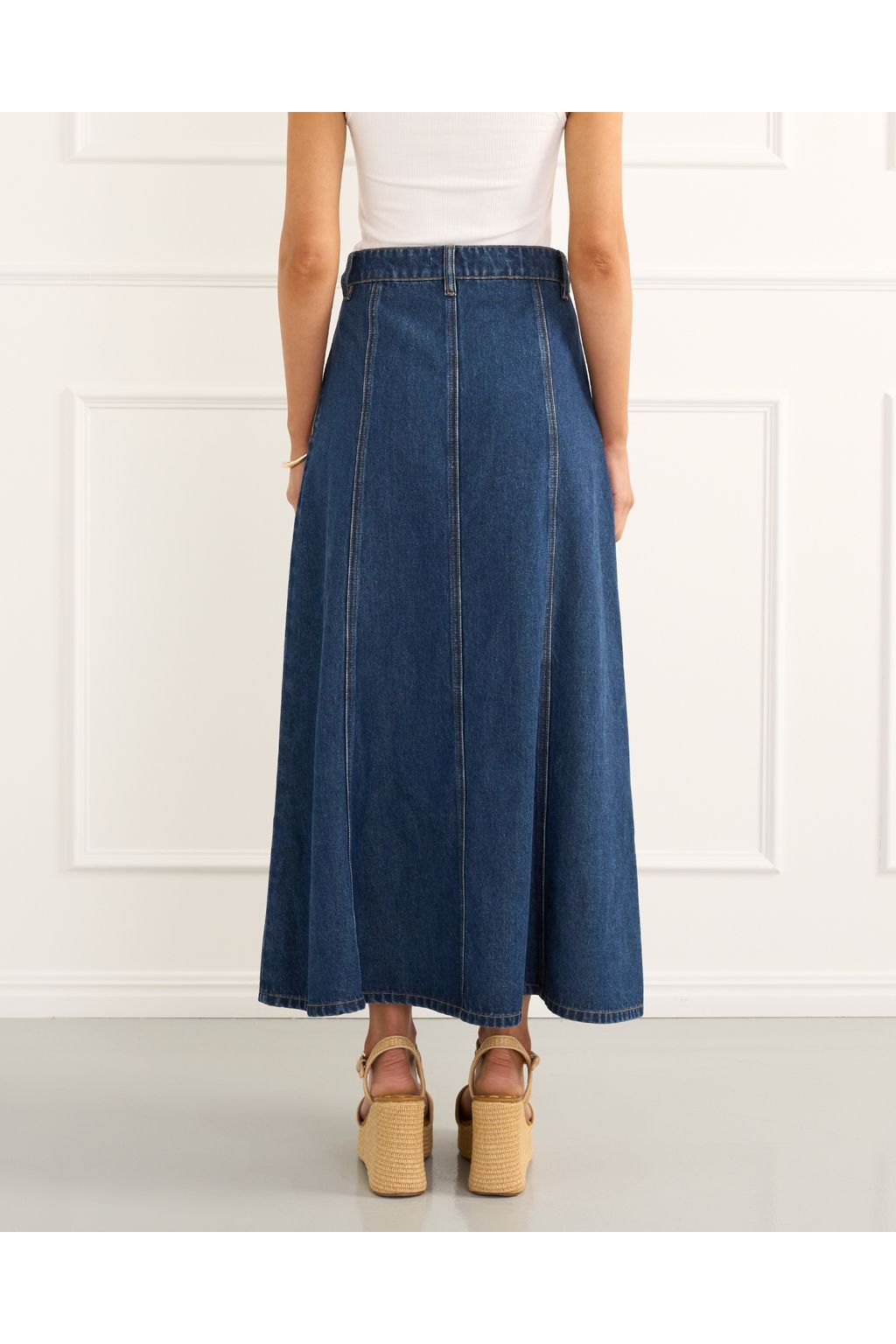 HEAVEN | Rowan Midi Skirt - Denim