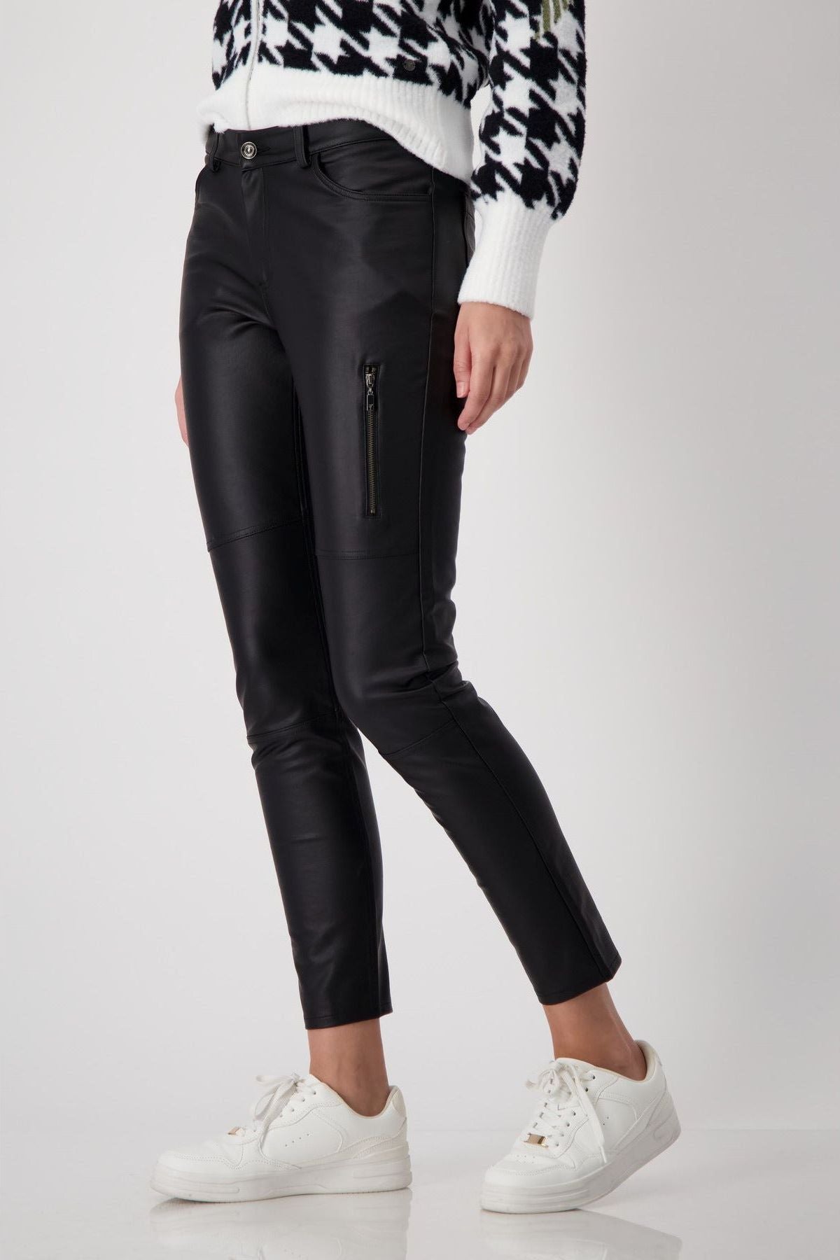MONARI | Leather Look Pant