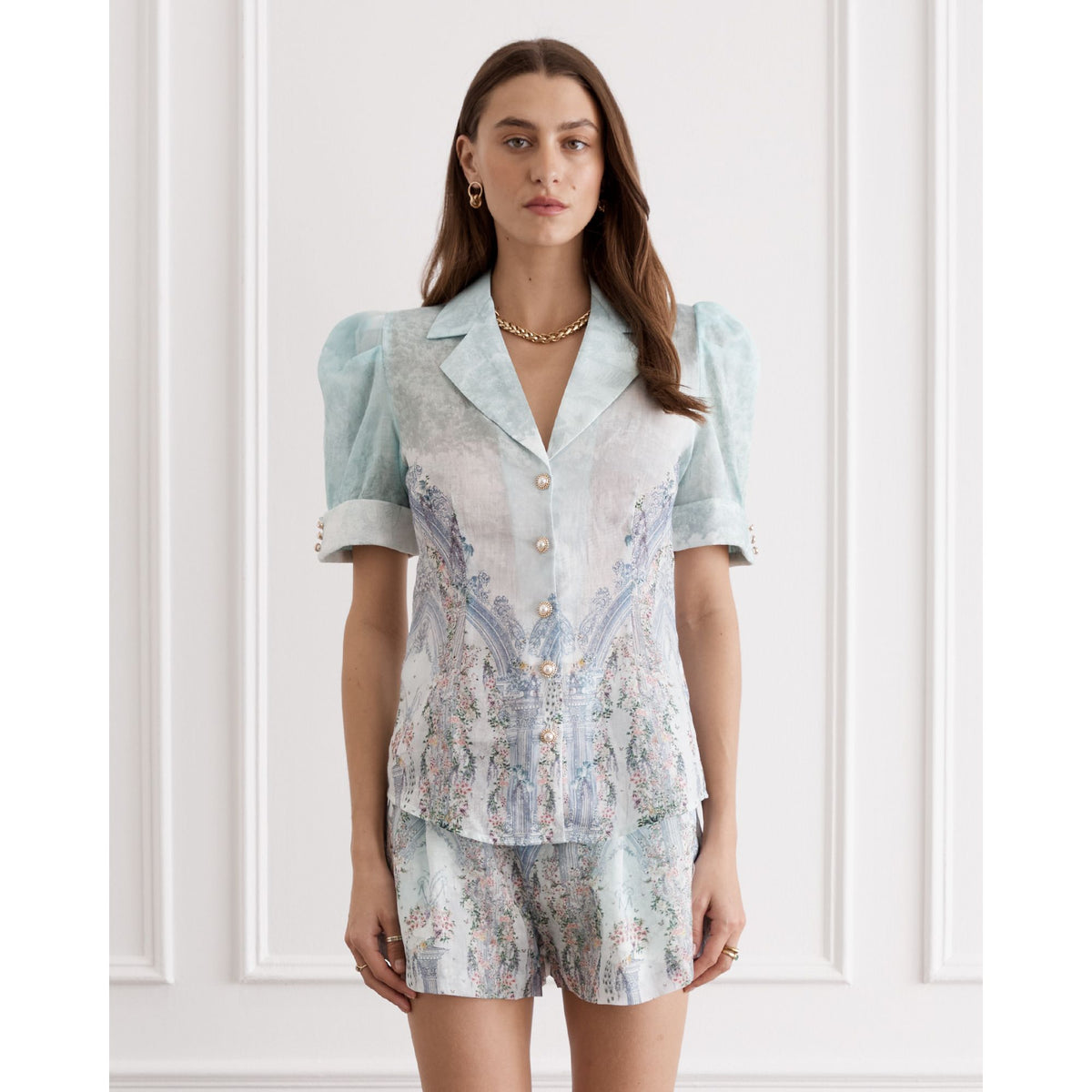 AQUA BLU | JOLENE SHORT SLEEVE SHIRT