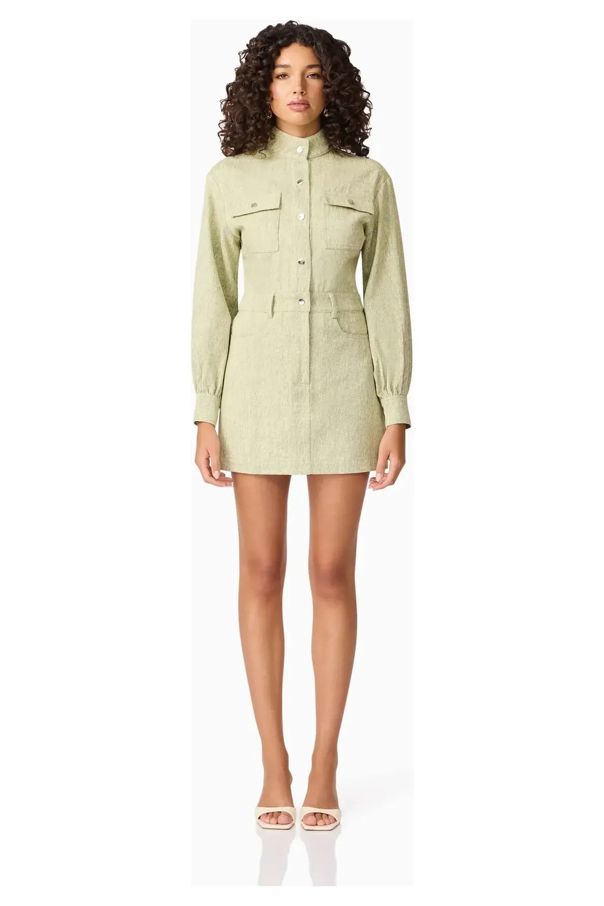 CURAAE | GRETAL LONG SLEEVE MINI DRESS