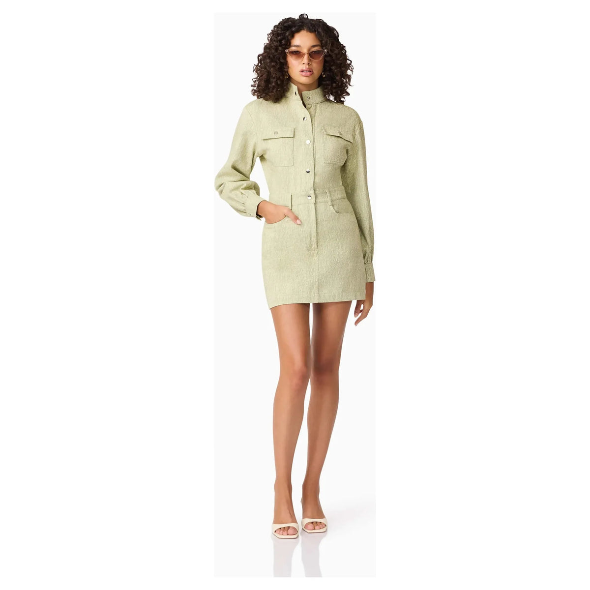CURAAE | GRETAL LONG SLEEVE MINI DRESS