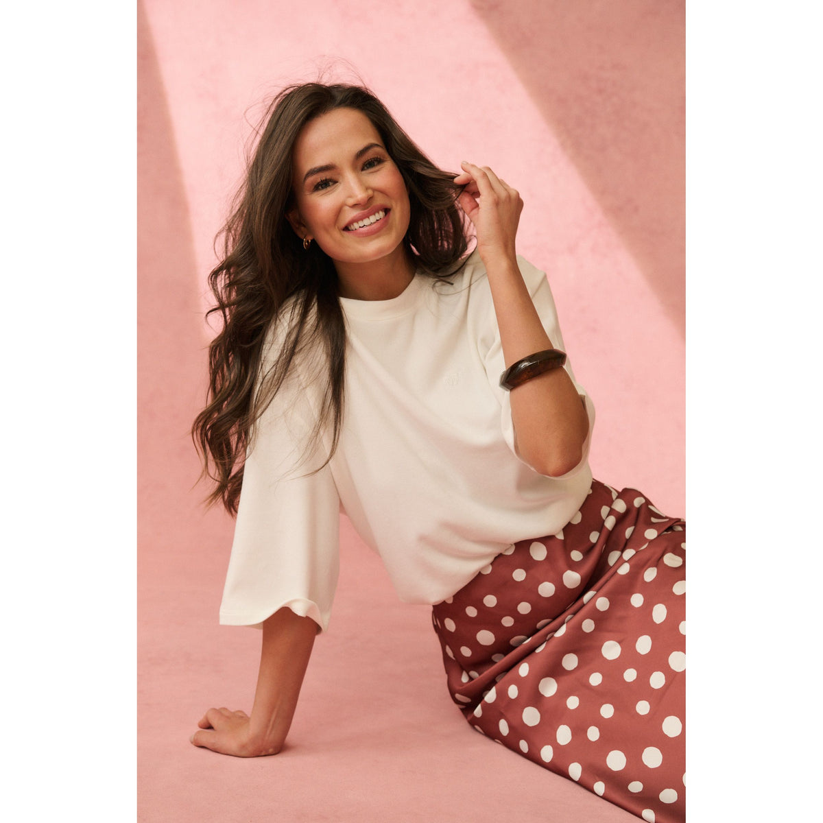 CARTEL AND WILLOW | SOLANA TEE - White