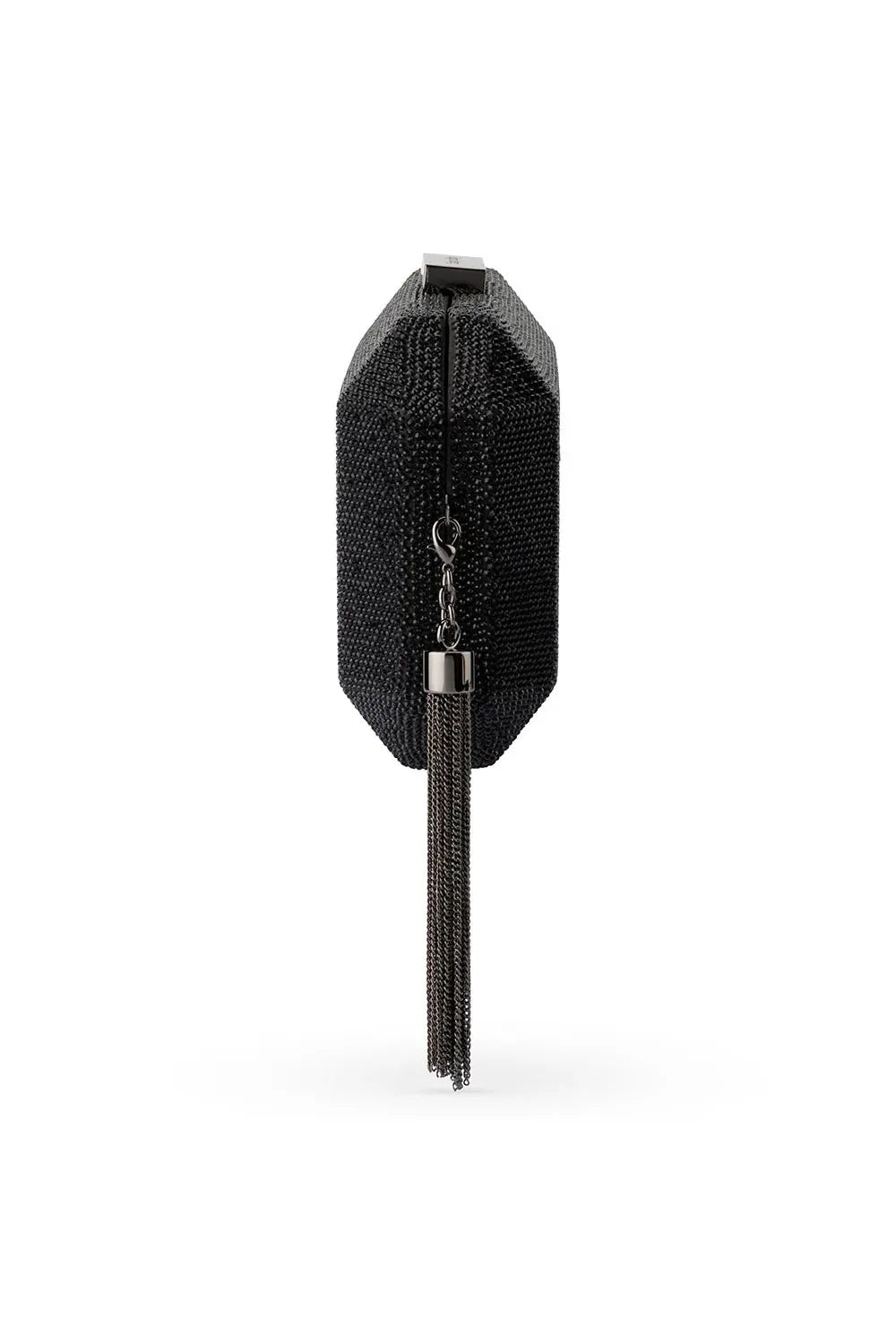 OLGA BERG | GIA Crystal Clutch - Black