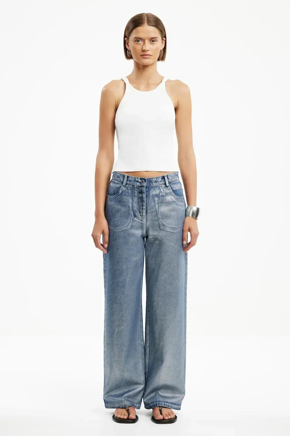 SIGNIFICANT OTHER | SABRINA METALLIC JEAN