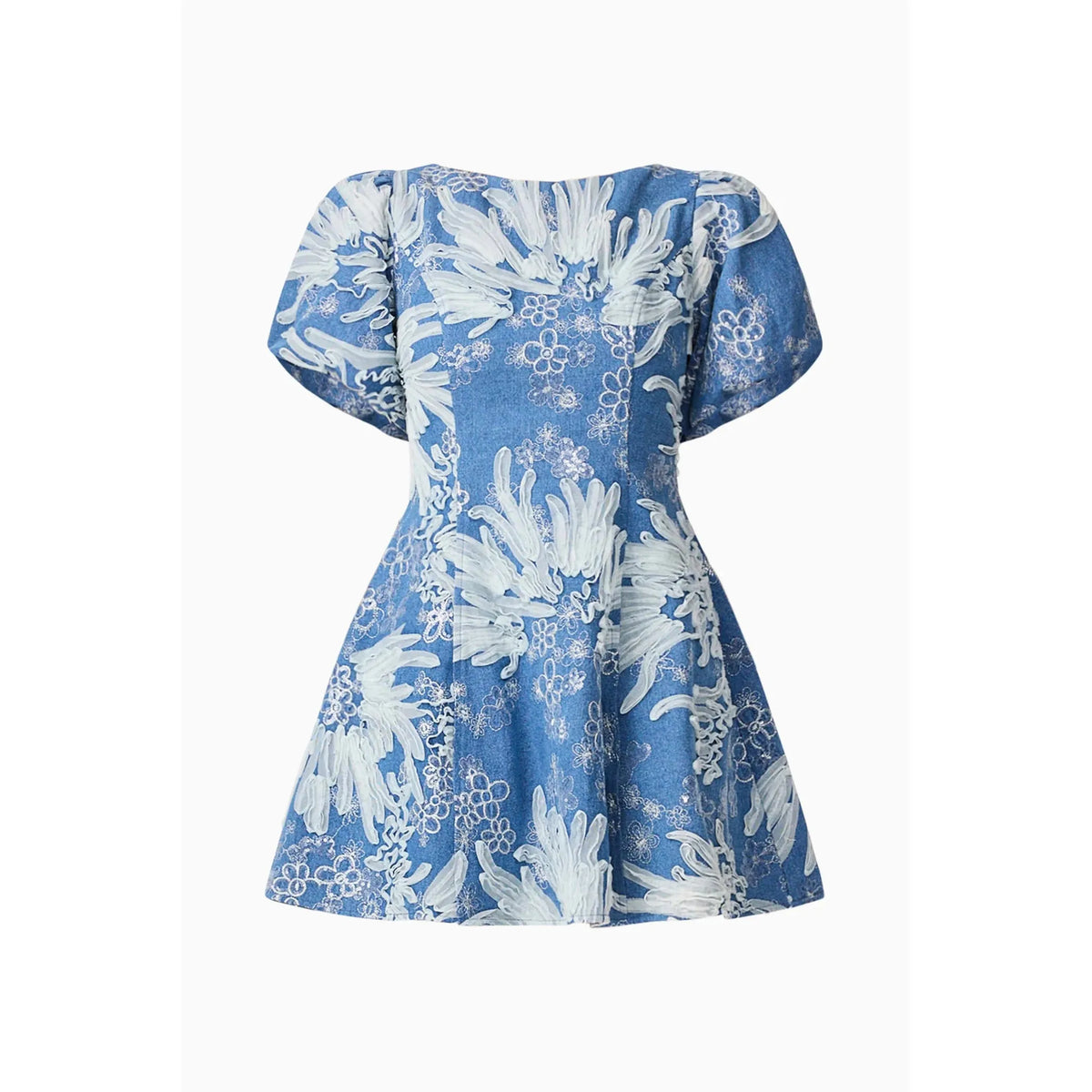 ELLIATT | ANNAELIESE A - LINE MINI DRESS BLUEIVORY