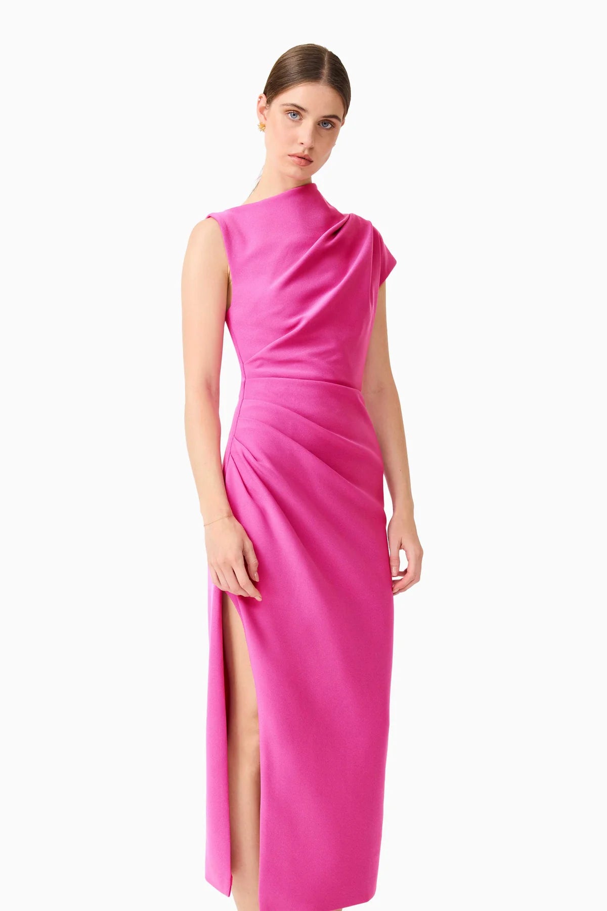 ELLIATT | CHANTAL ASYMMETRICAL MIDI DRESS