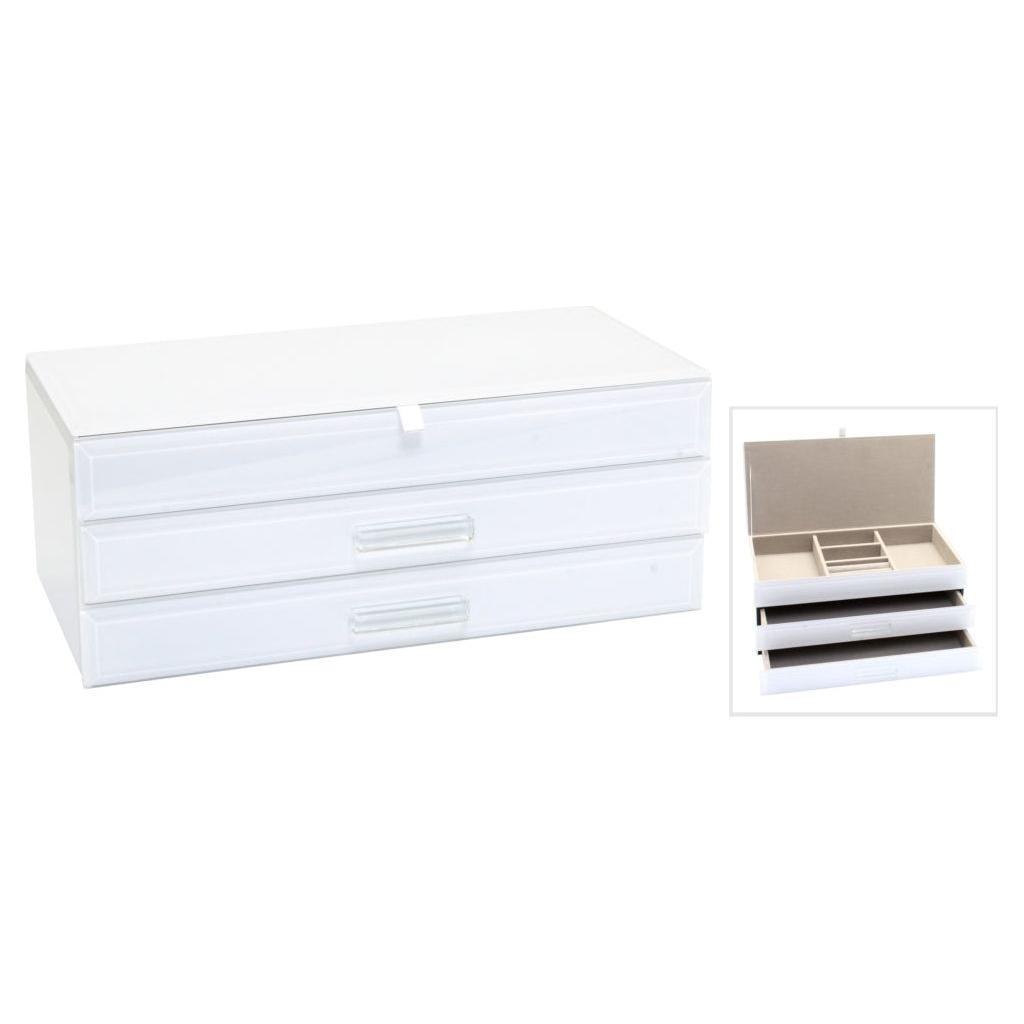 JEWELLERY BOX | White Glass