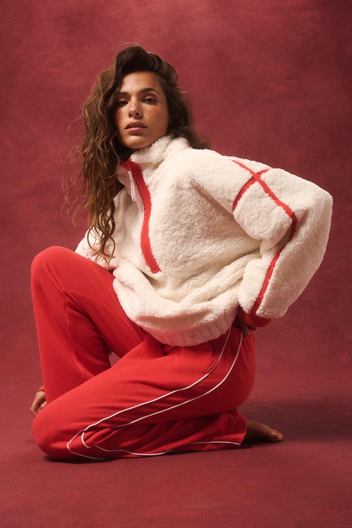 CARTEL & WILLOW | Harlow Pant - Siren Waffle