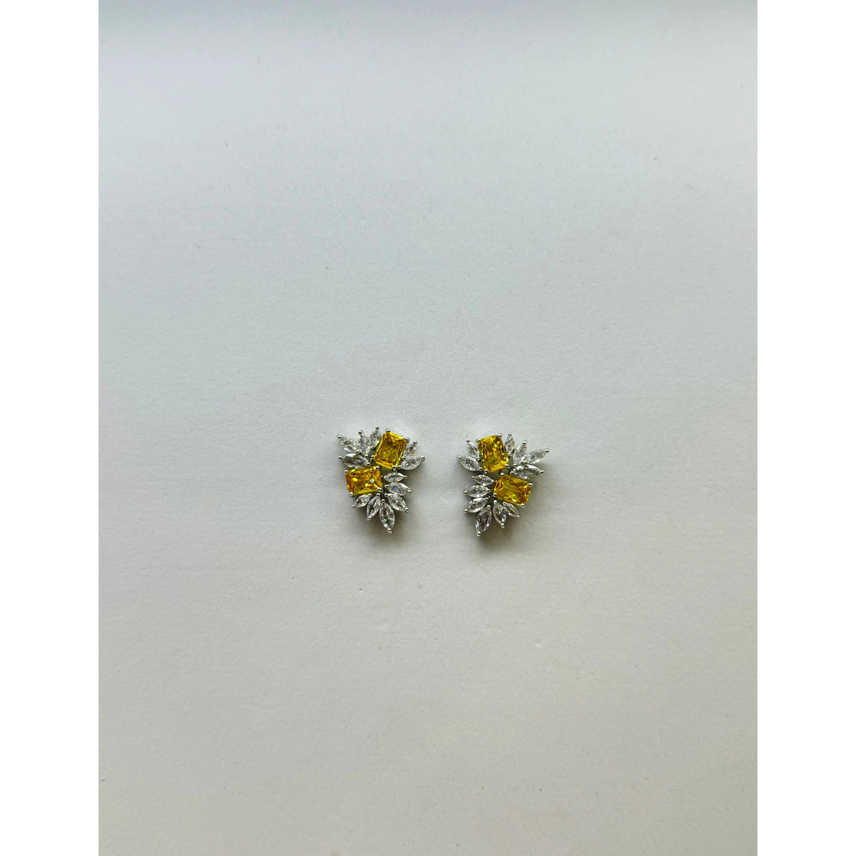 ADRIANA | STUD EARRING - Marigold/Silver