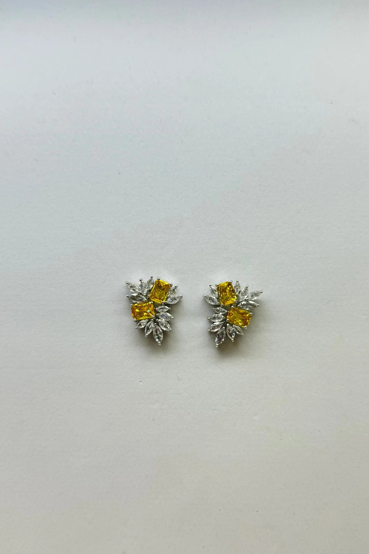 ADRIANA | STUD EARRING - Marigold/Silver