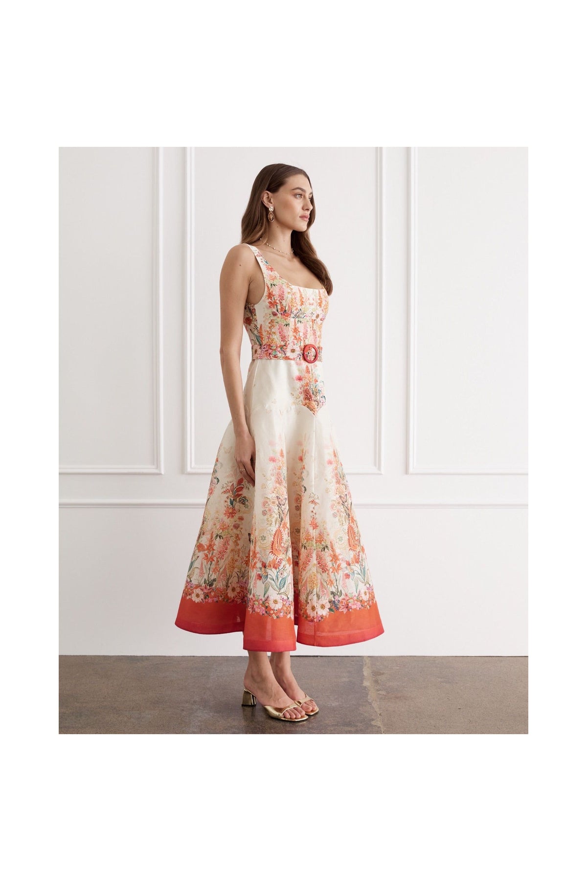 AQUA BLU | PHOEBE MIDI DRESS