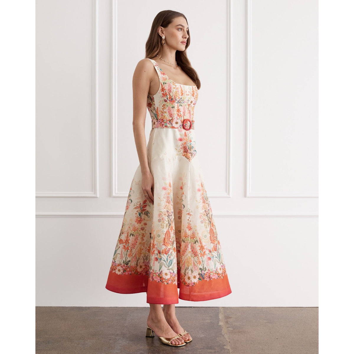 AQUA BLU | PHOEBE MIDI DRESS