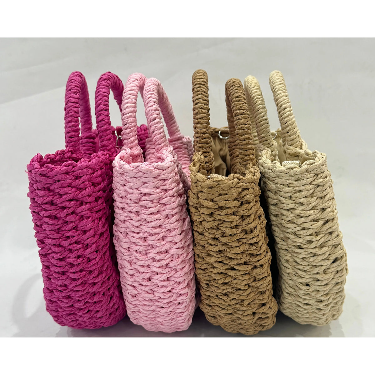 WOVEN BAG | HOT PINK