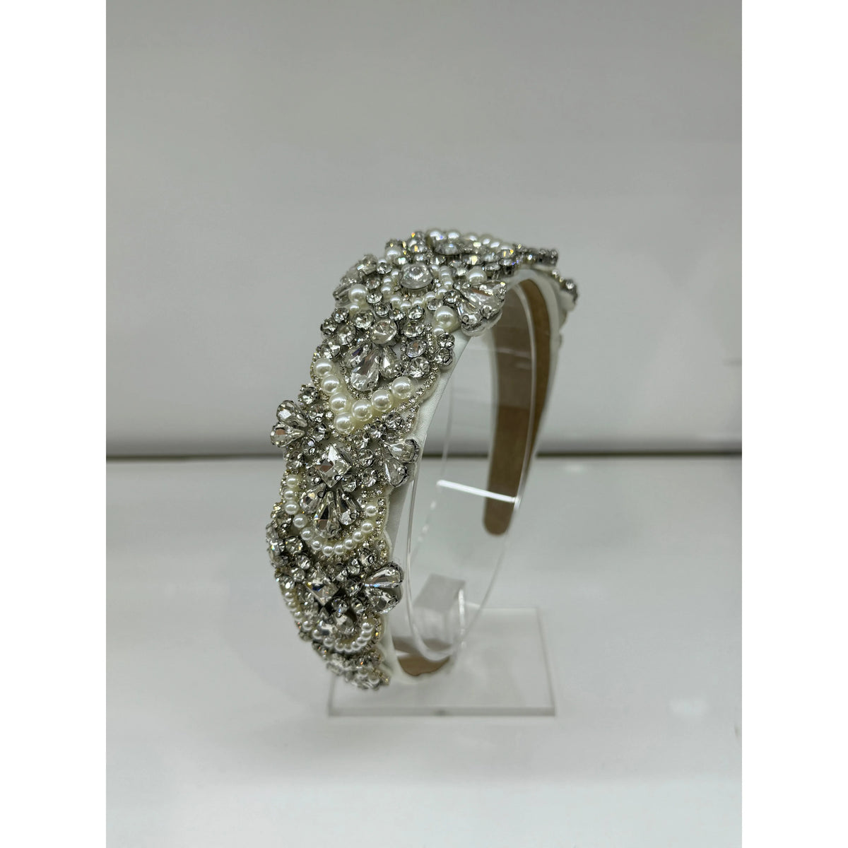 CRYSTAL HEADBAND | White/Silver