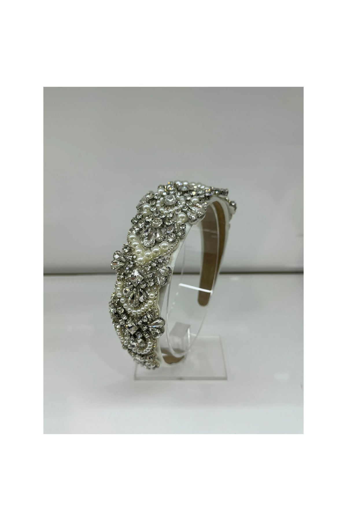 CRYSTAL HEADBAND | White/Silver