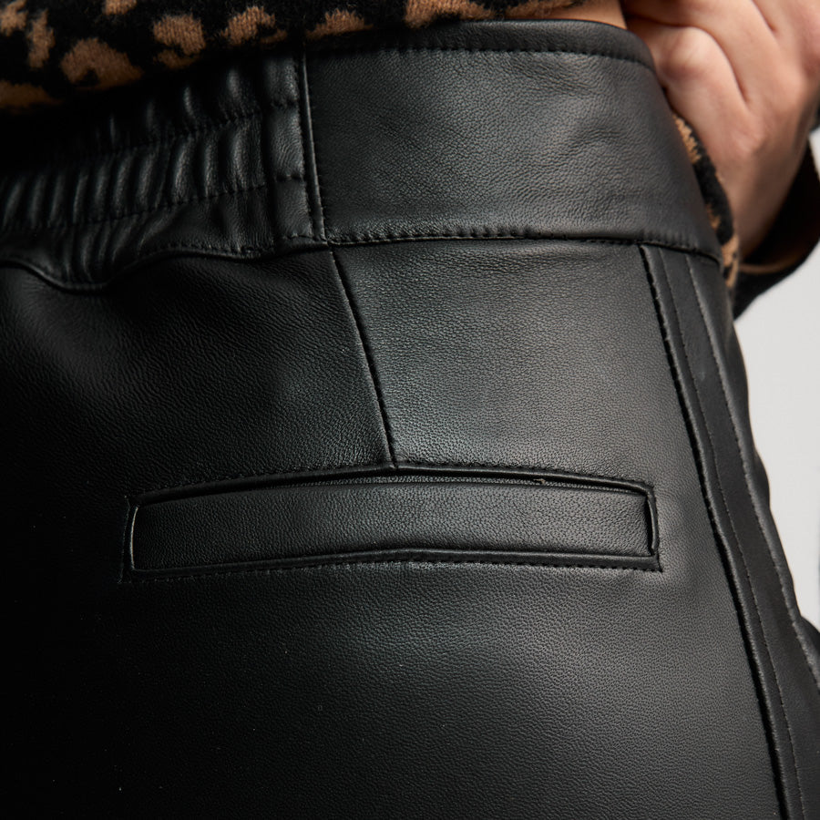 RAW BY RAW | TORY LEATHER PANT - BLACK