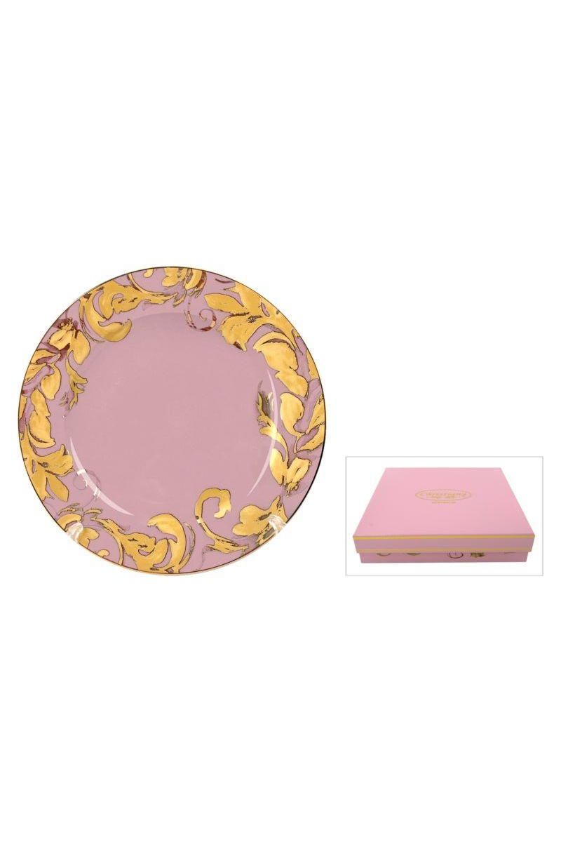 PLATE | Gianna Pink & Gold 4 pc