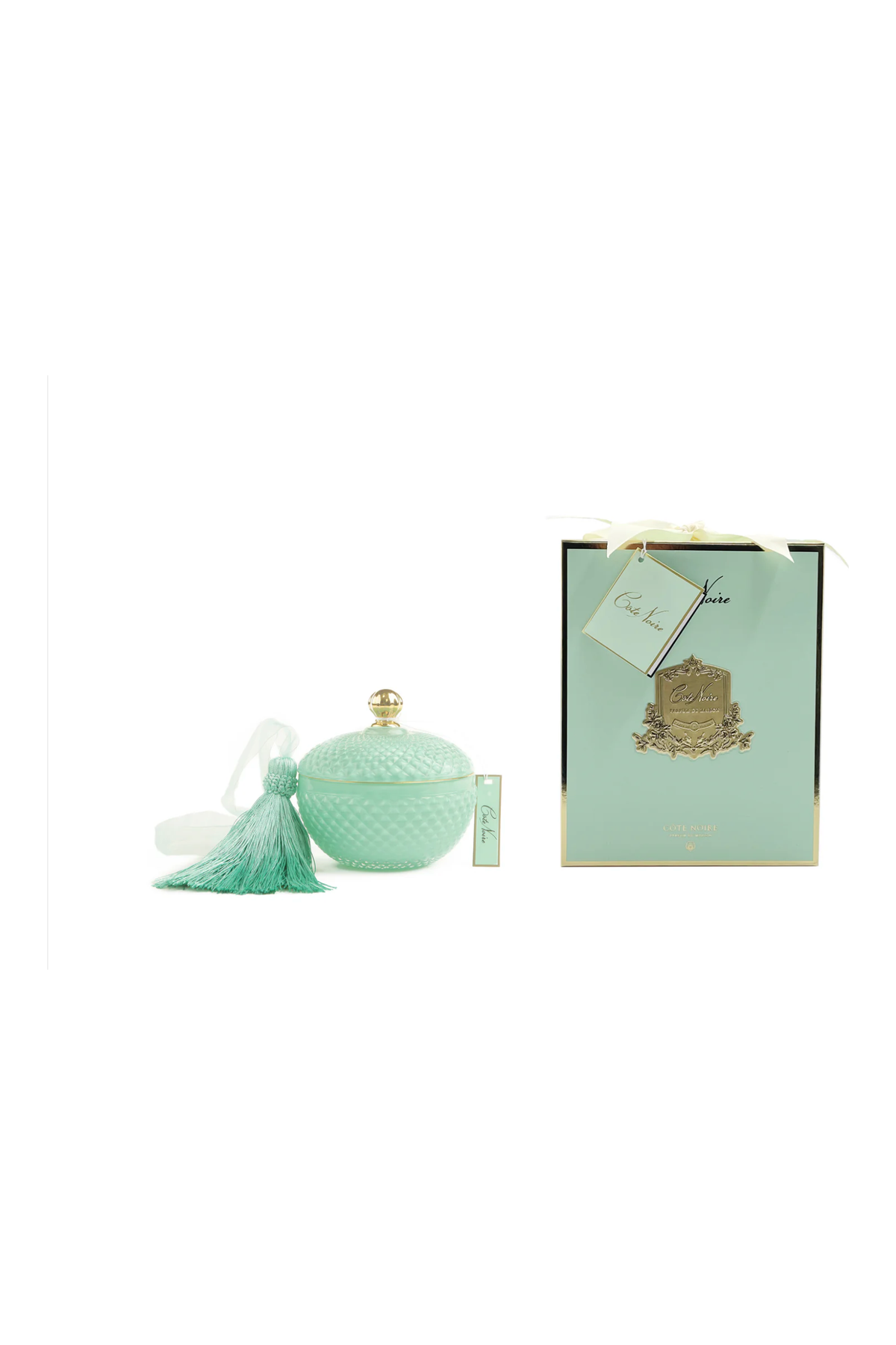 COTE NOIRE | ROUND ART DECO - BLUE