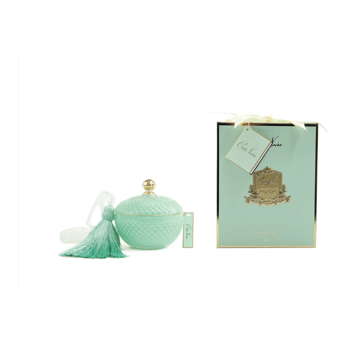 COTE NOIRE | ROUND ART DECO - BLUE