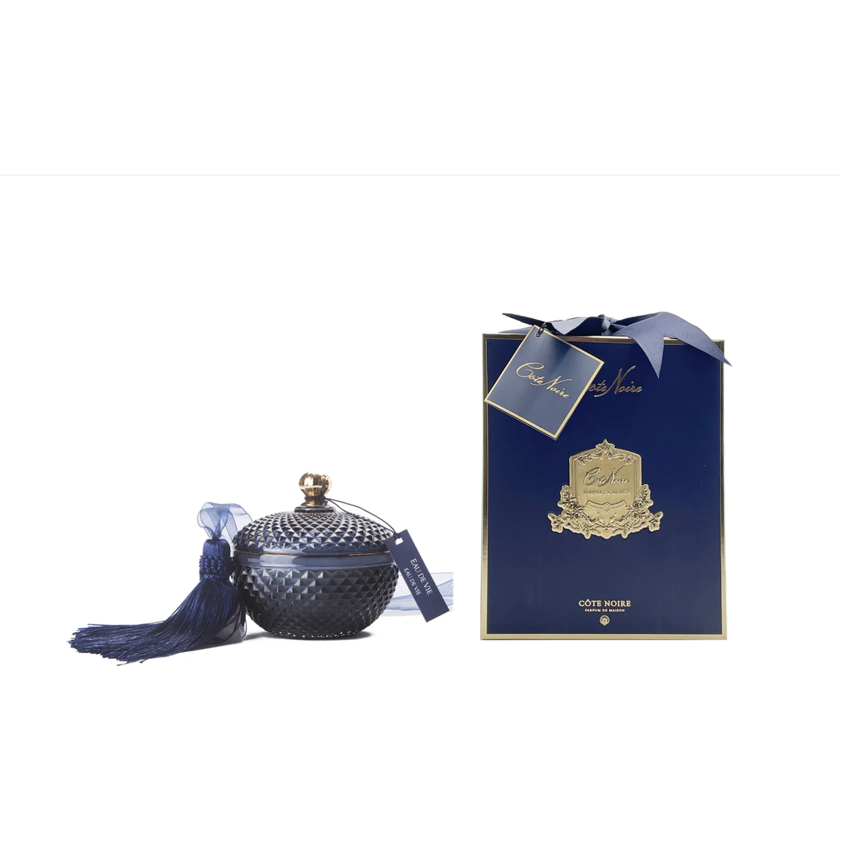 COTE NOIRE | ROUND ART DECO - NAVY