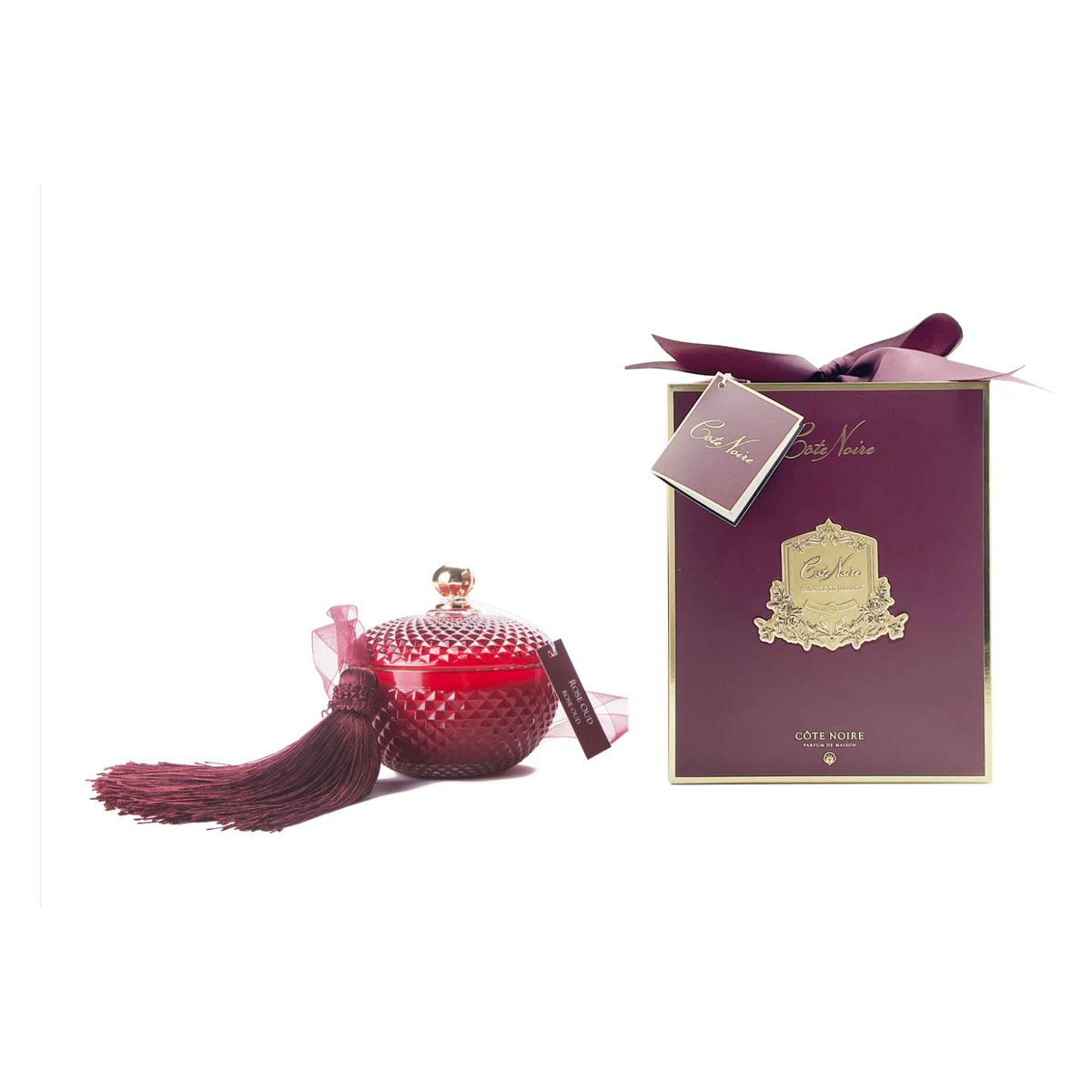 COTE NOIRE | ROUND ART DECO - RED