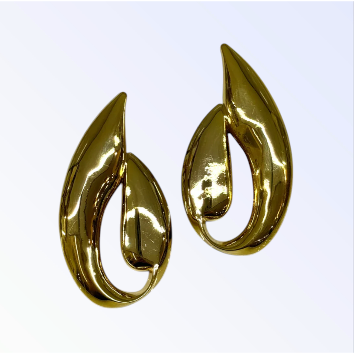 SELENA | OVERSIZED TEAR DROP EARRING - Gold