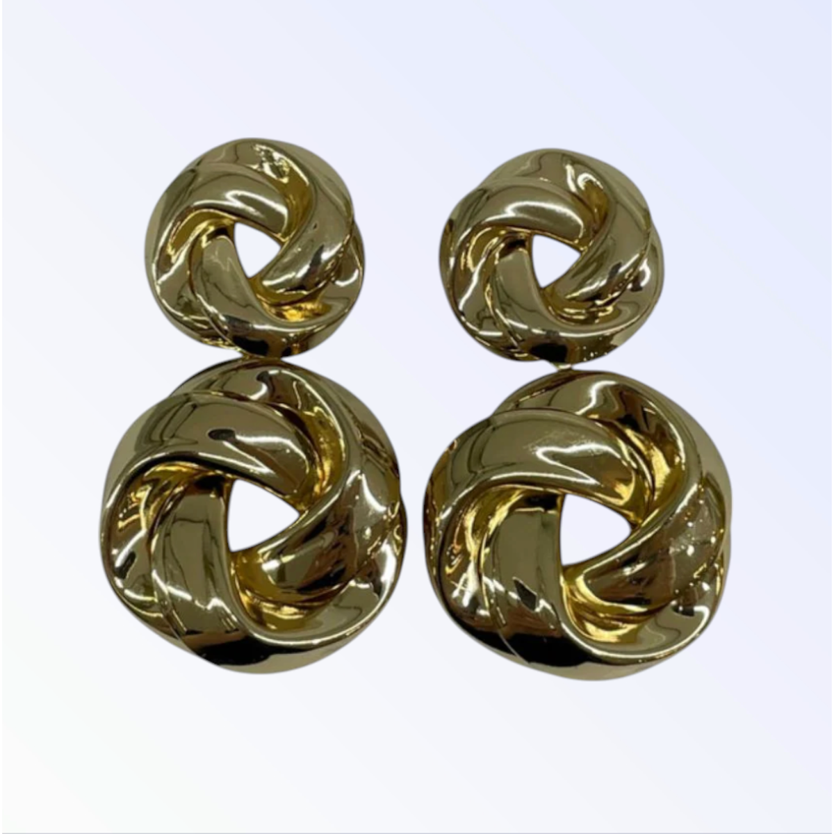 HELENA | TWISTED DROP EARRING - Gold