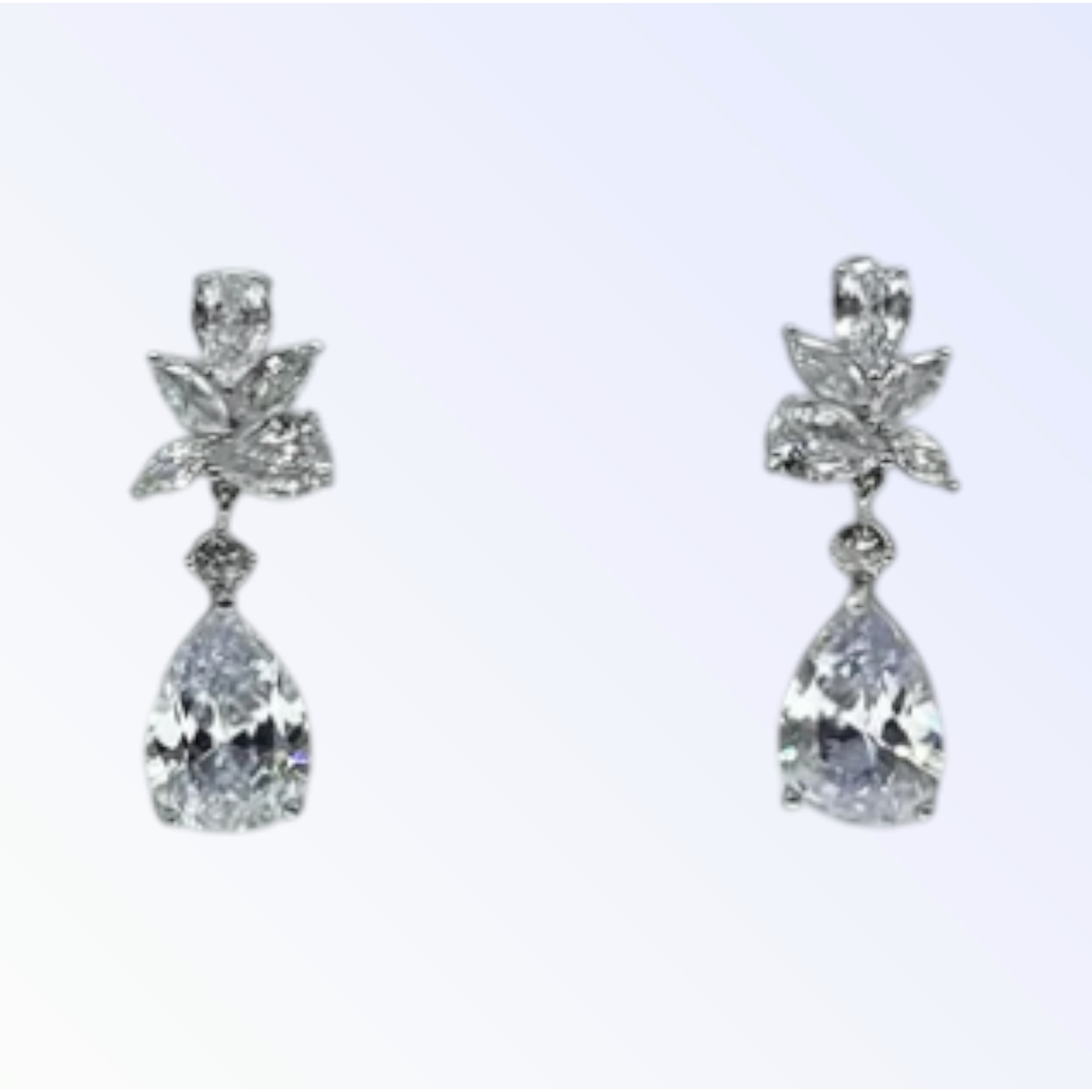 ARIANNA | CUBIC ZIRCONIA DROP EARRING - Silver
