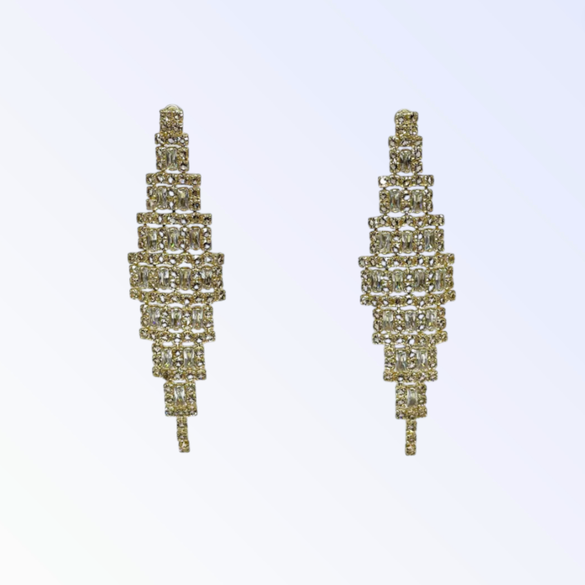 PARIS | CRYSTAL DROP EARRING - Gold