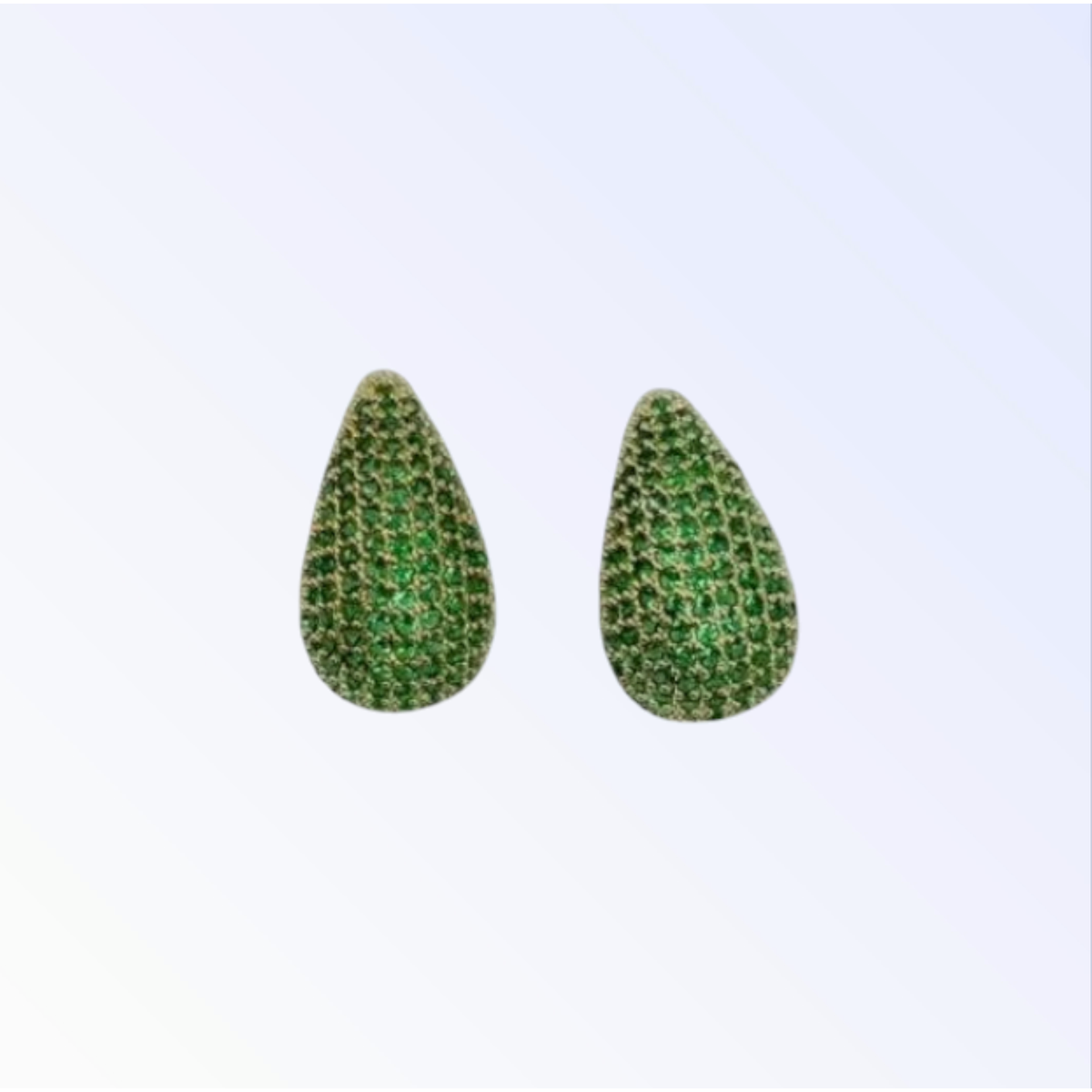 ELENA | SMALL TEAR DROP EARRING - Emerald